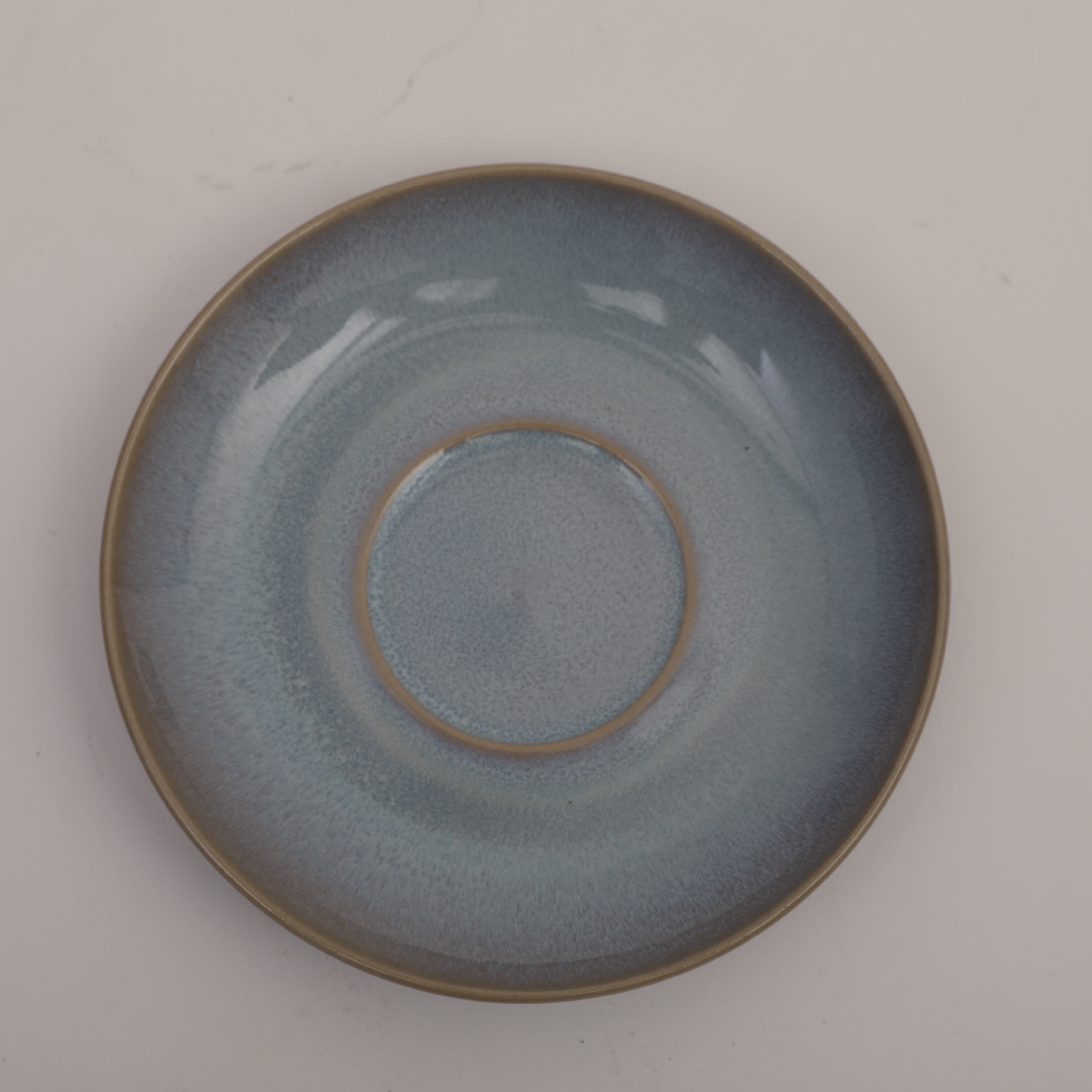 Living Essence Earl Cup & Saucer Set of 4 Pcs in Ocean Blue Colour