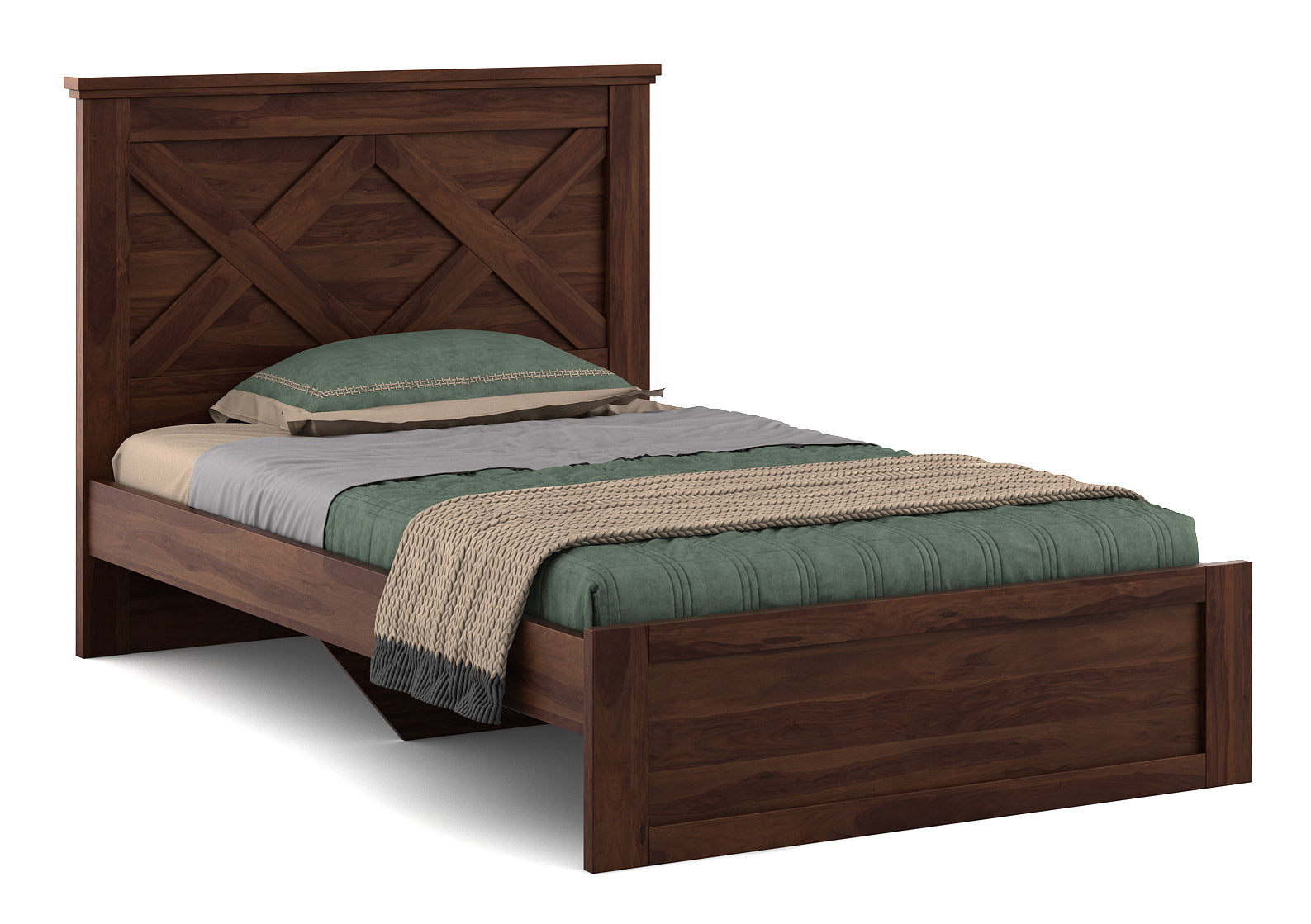 Antwerp  Single Bed Without Storage in Sheesham Colour
