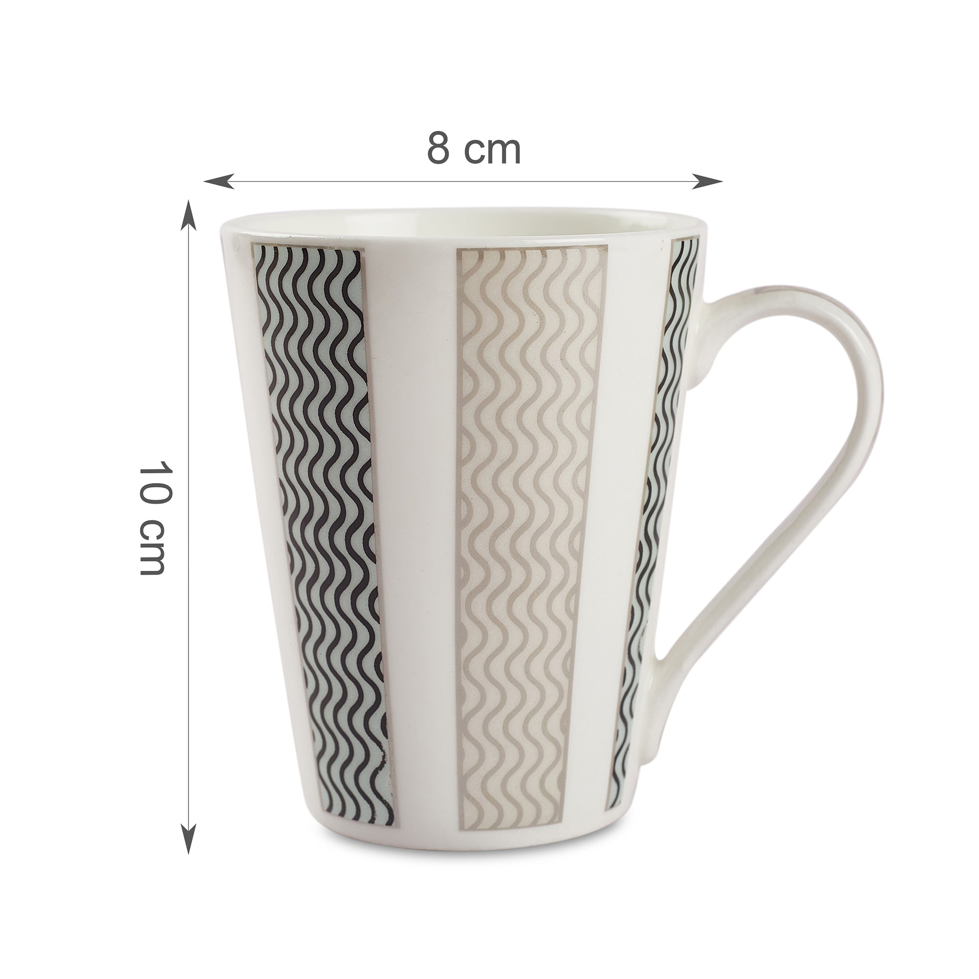 Sapphire Bone China Coffee Mug Set of 4 in Blue Colour