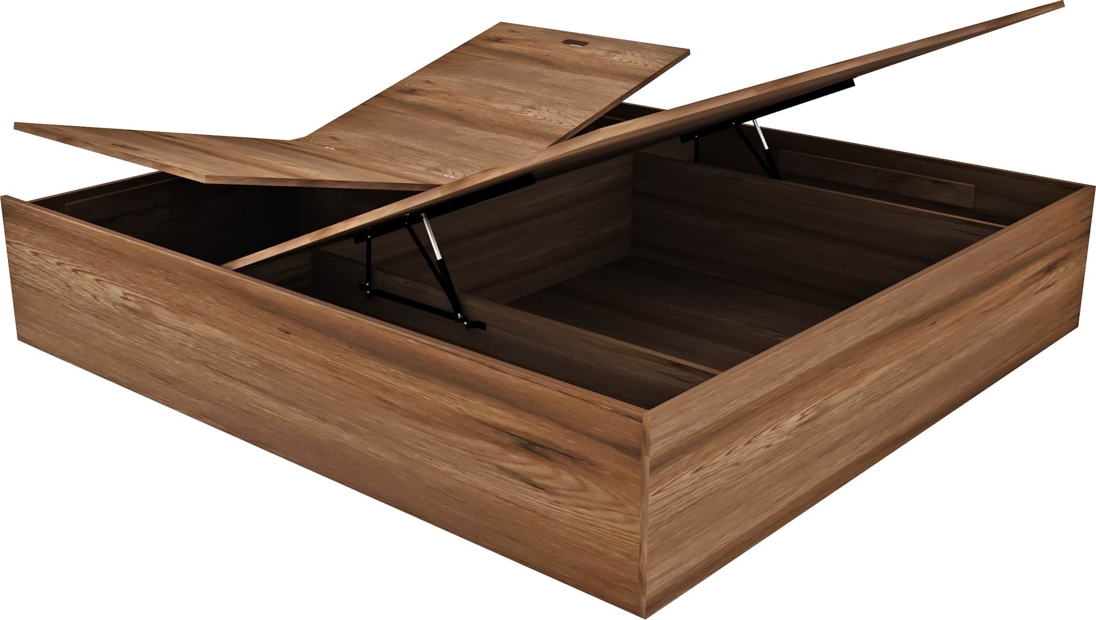 Saville Queen Size Bed with Hydraulic Storage in Dark Vogue Colour