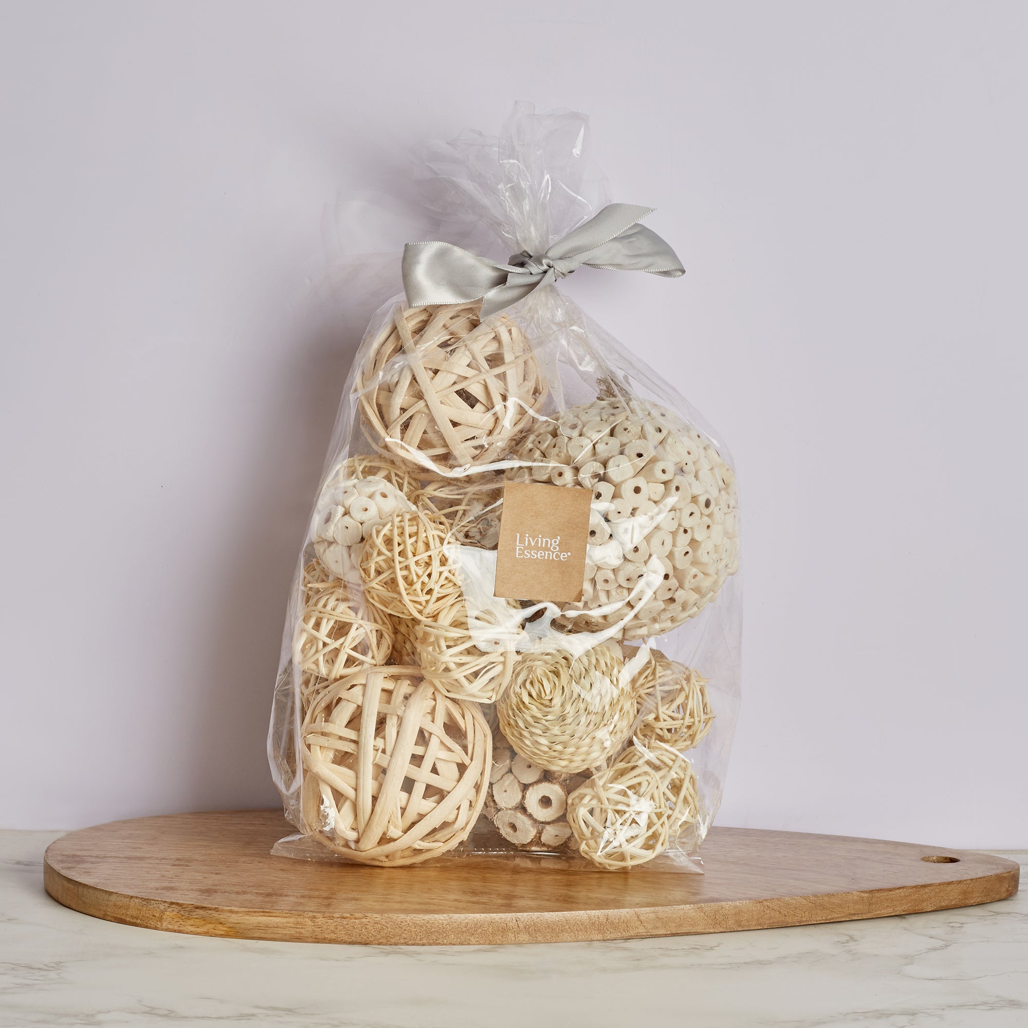 Fleur Natural Dried Filler Pouch 15 Cm in Brown Colour