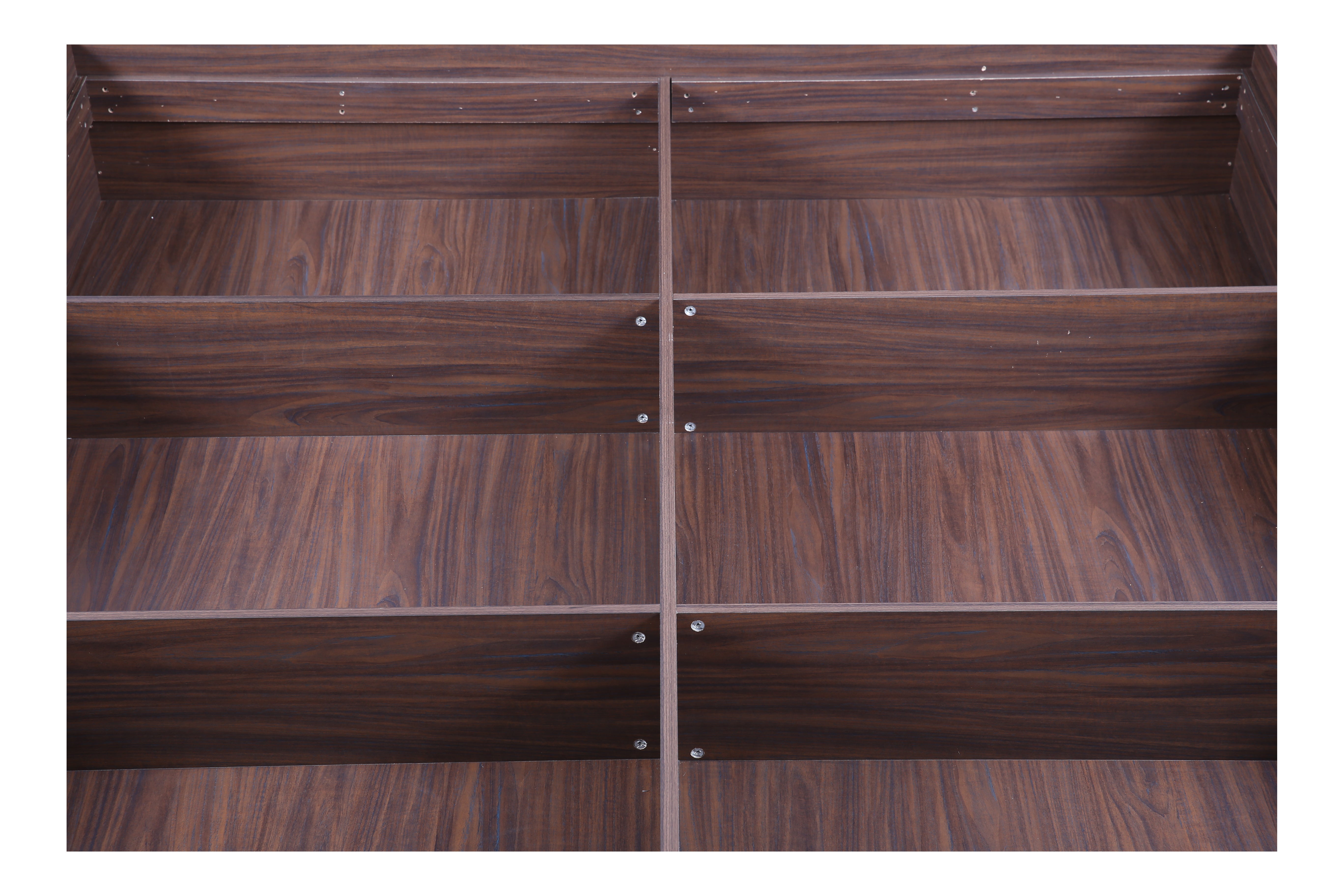 Bolton Queen bed with Box storage in Walnut Colour
