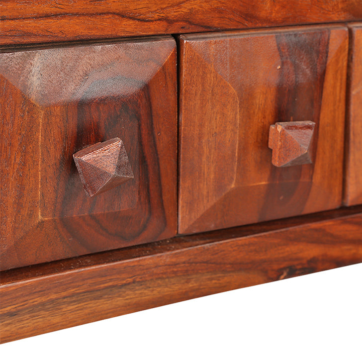 Woodrow Sheesham Wood(Rosewood) Center Table in Honey Colour