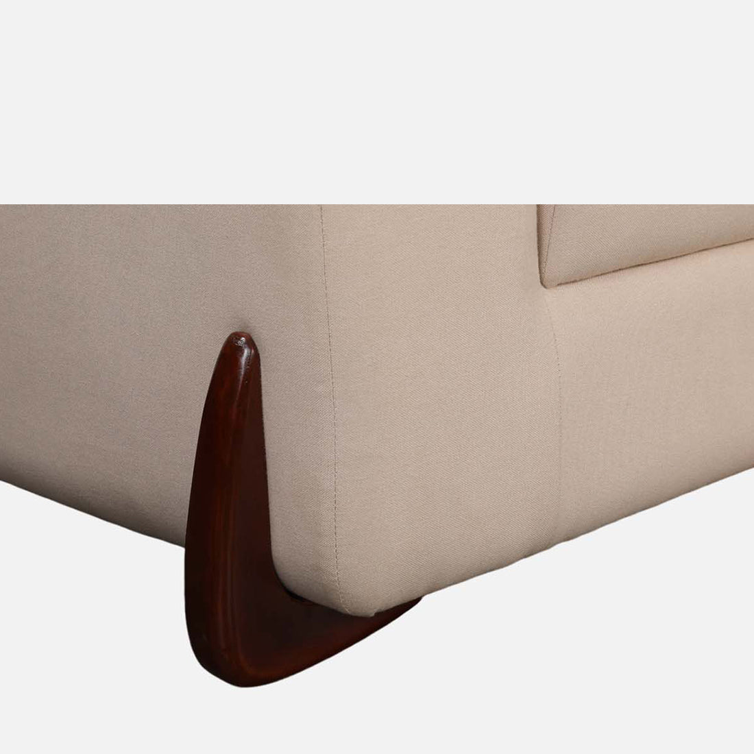 Bodhi Fabric Three Seater Sofa in Beige Colour