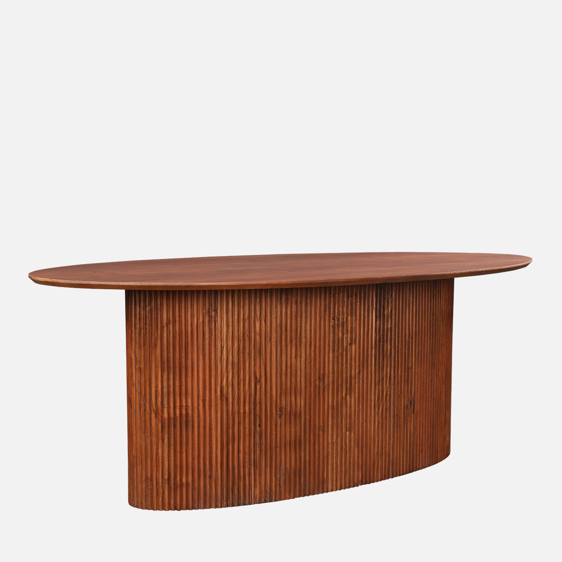 Caravelle Solidwood Six Seater Dining Table in Brown Colour