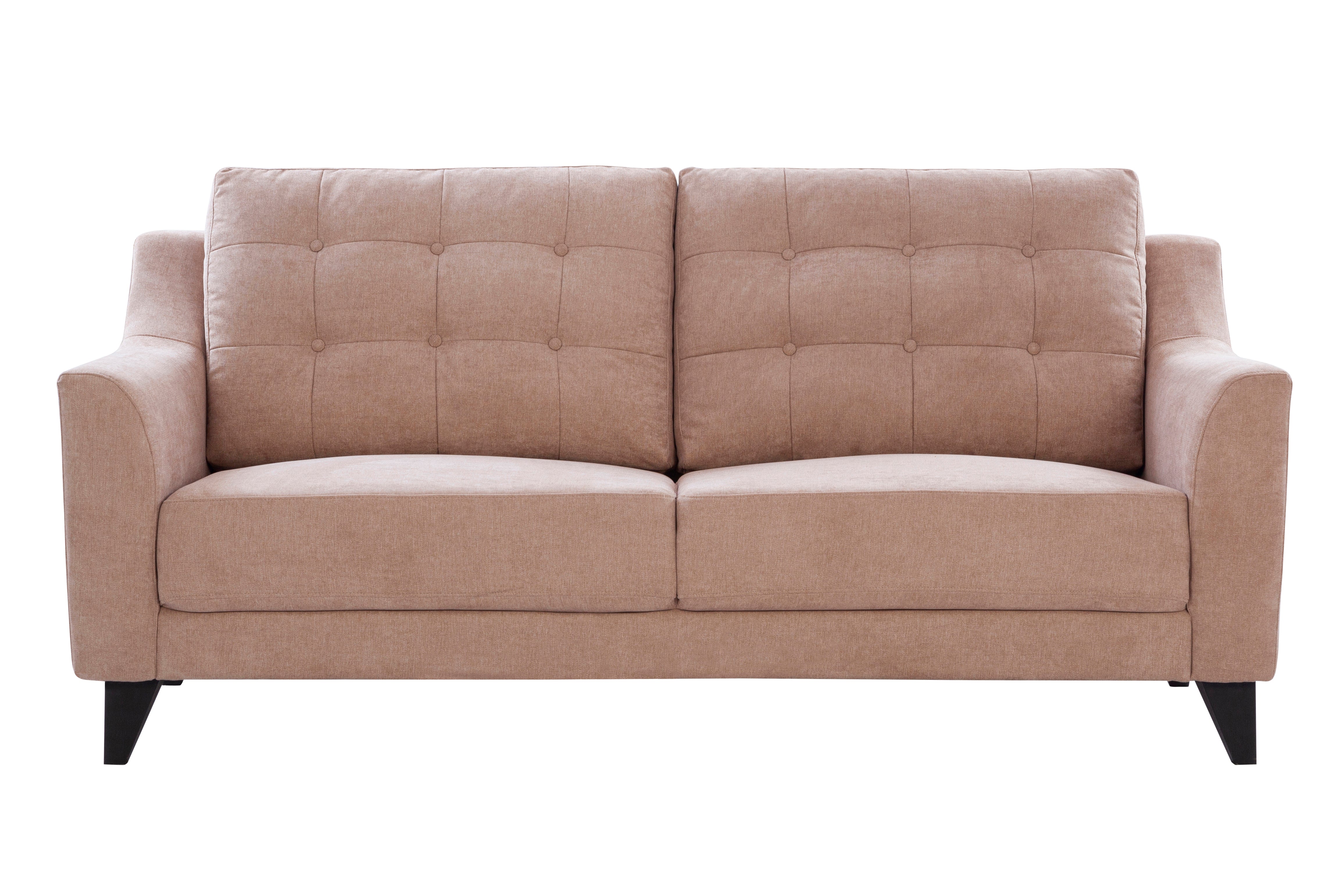 Malta Fabric 3 Seater Sofa in Brown Colour