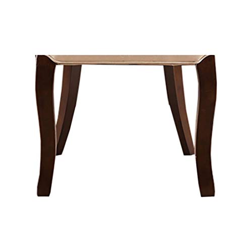Alexandria Marble Top 6 Seater Dining Set in Beige Colour