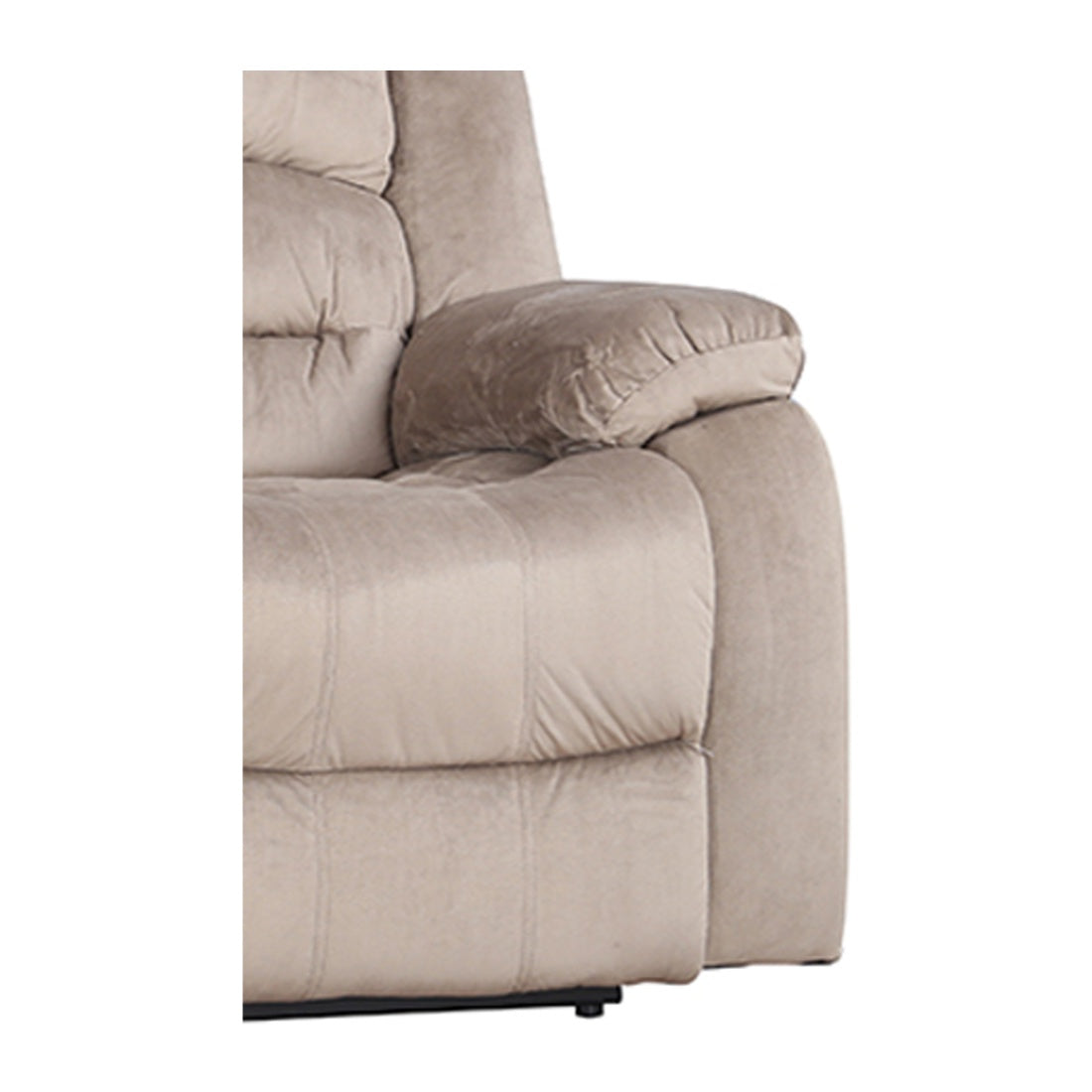Bradford Fabric Three Seater Recliner in Beige Colour