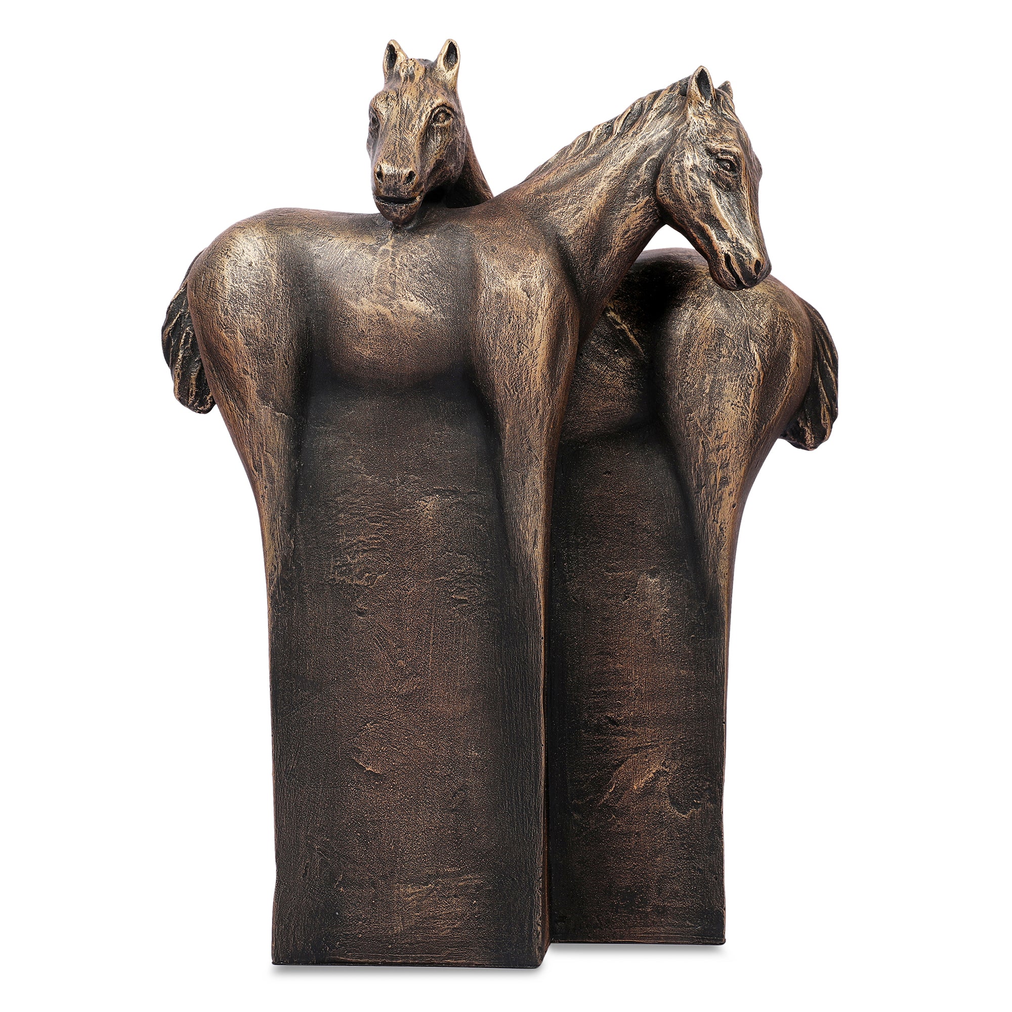 Stella Antique Finish Polyresin Horse Table D&eacute;cor