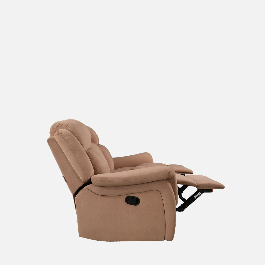 Attila Fabric Three Seater Recliner in Brown Colour