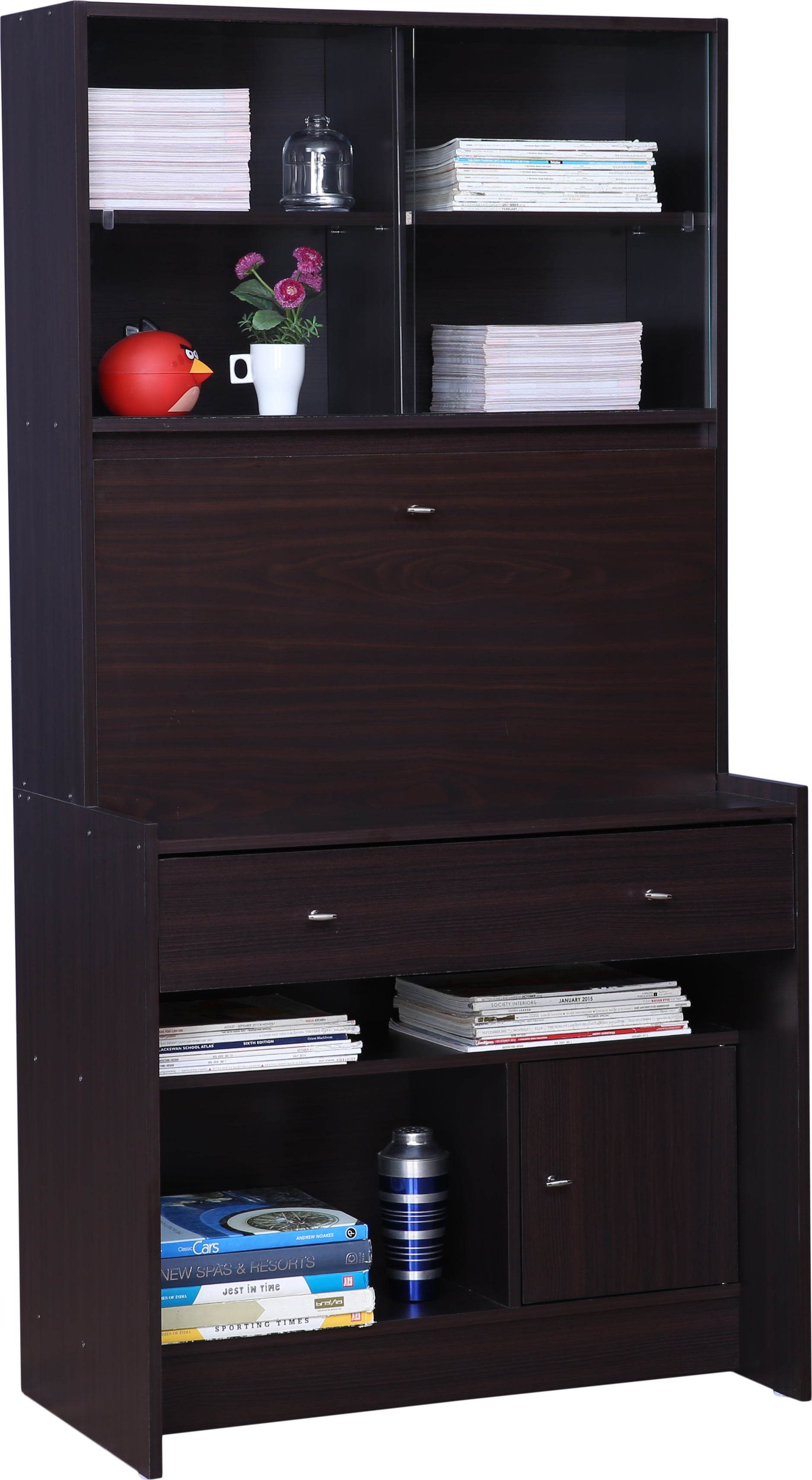 Rhombus Study Table Study Table in Wenge Colour