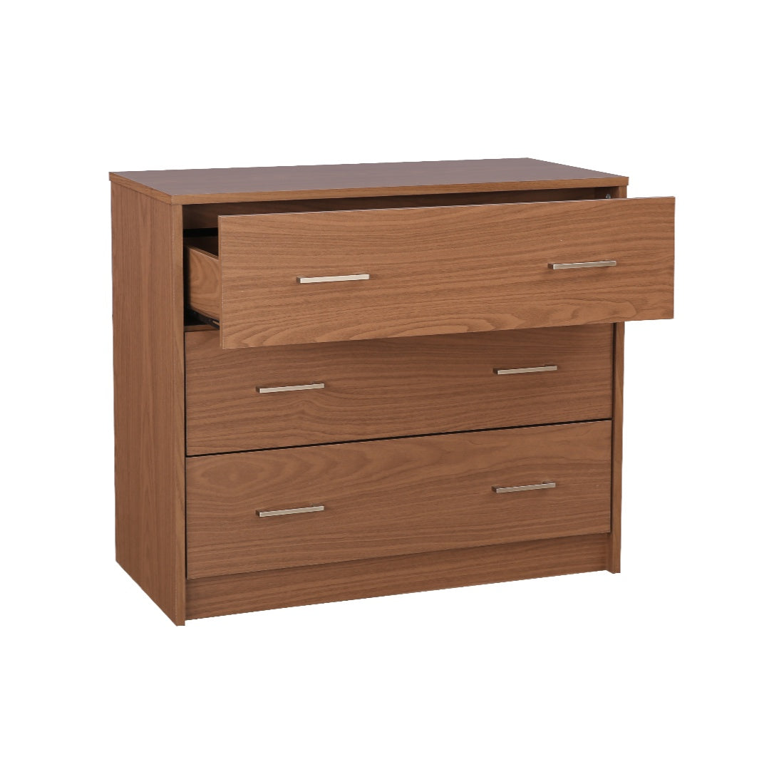 Atlas Engineered Wood Chest of Drawers in Walnut Colour
