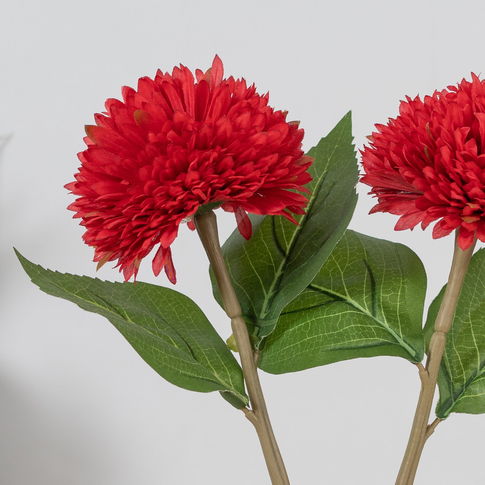 Elora Single Red Daisy Polyester Artificial Flower 42cm in Red Colour