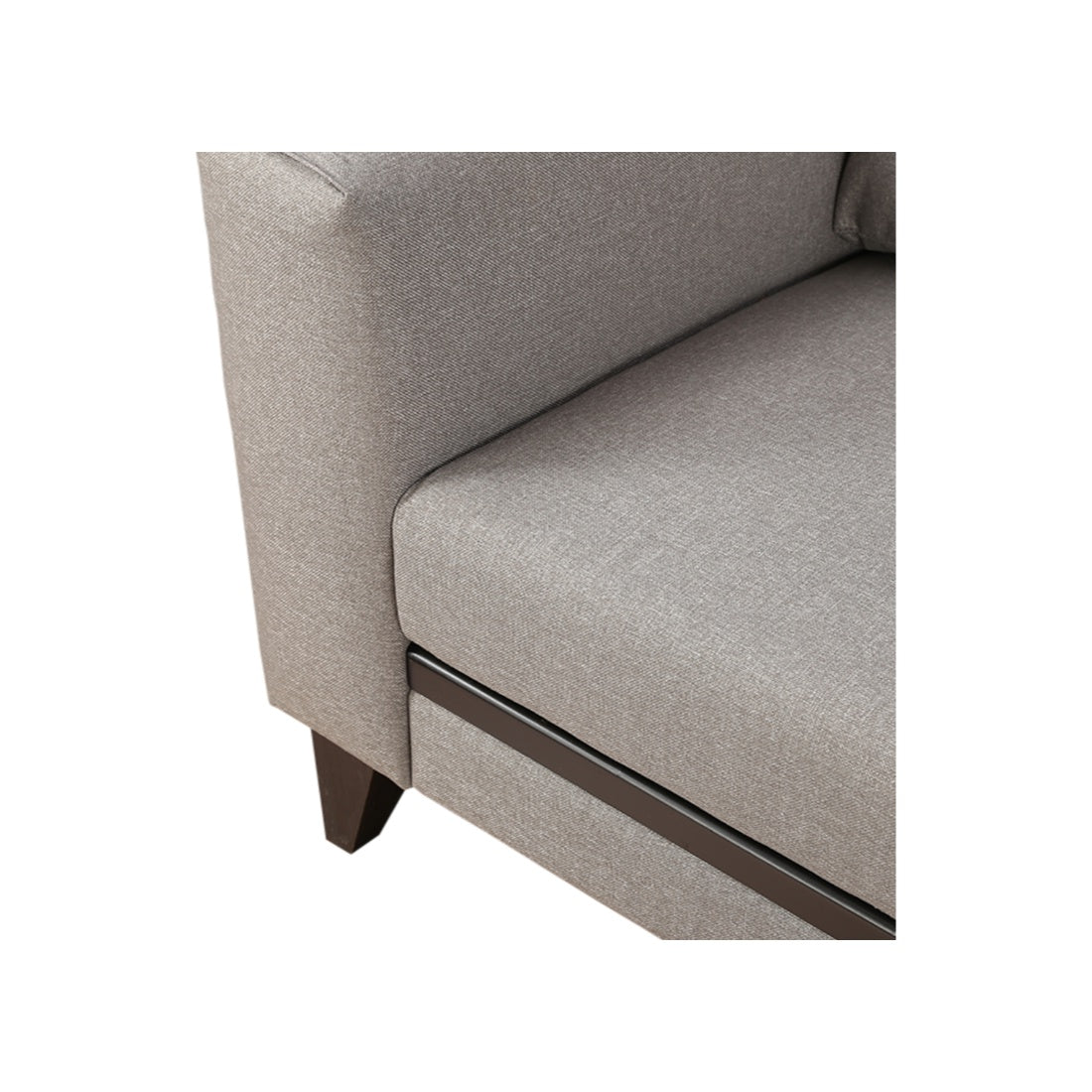 Garcia Fabric 3 Seater Sofa in Grey Colour