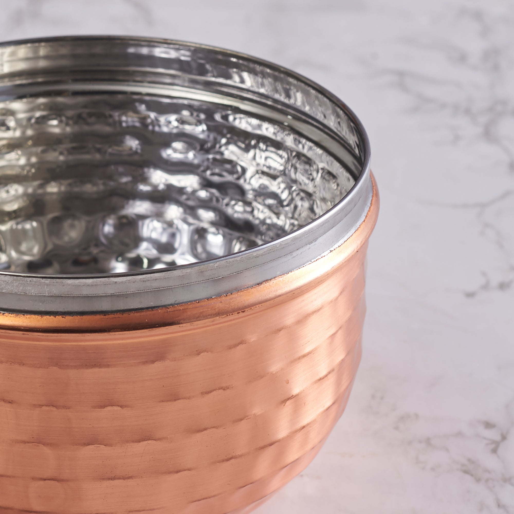 Sapphire Steel with Copper Finish Container Set of 2 in Copper Colour