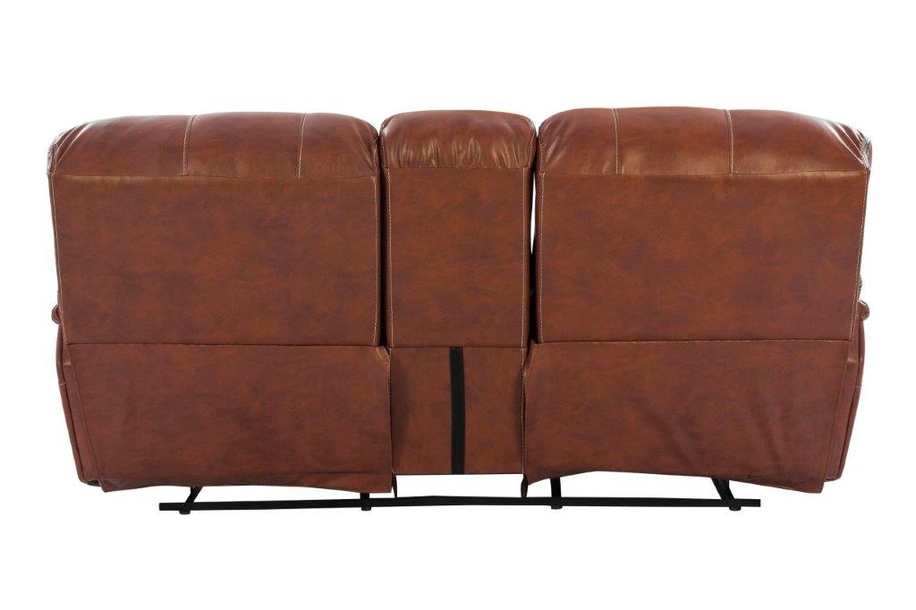Tigris Leatherette Two Seater Recliner in Brown Colour