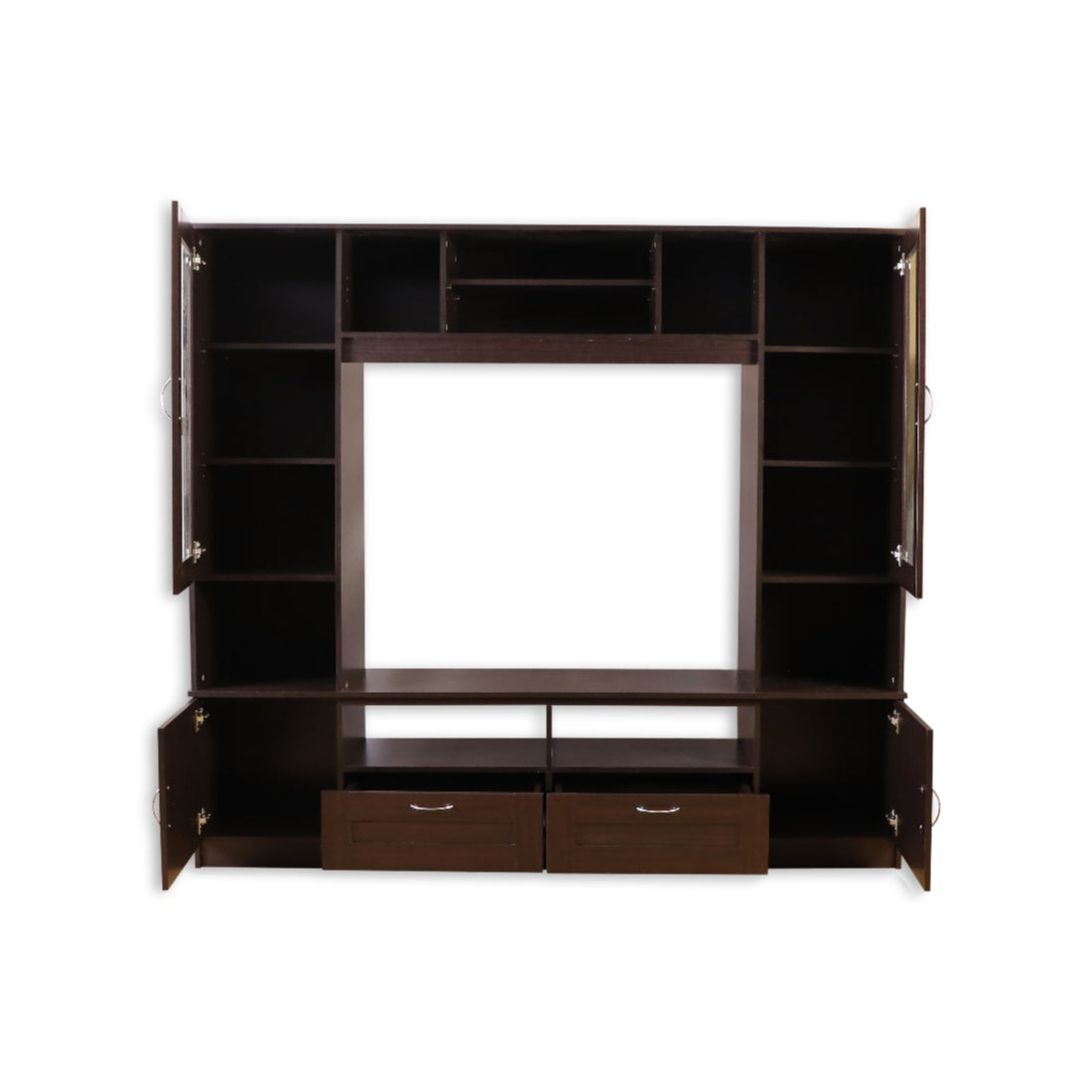 Missouri Engineered Wood Wall Unit in Dark Walnut Colour