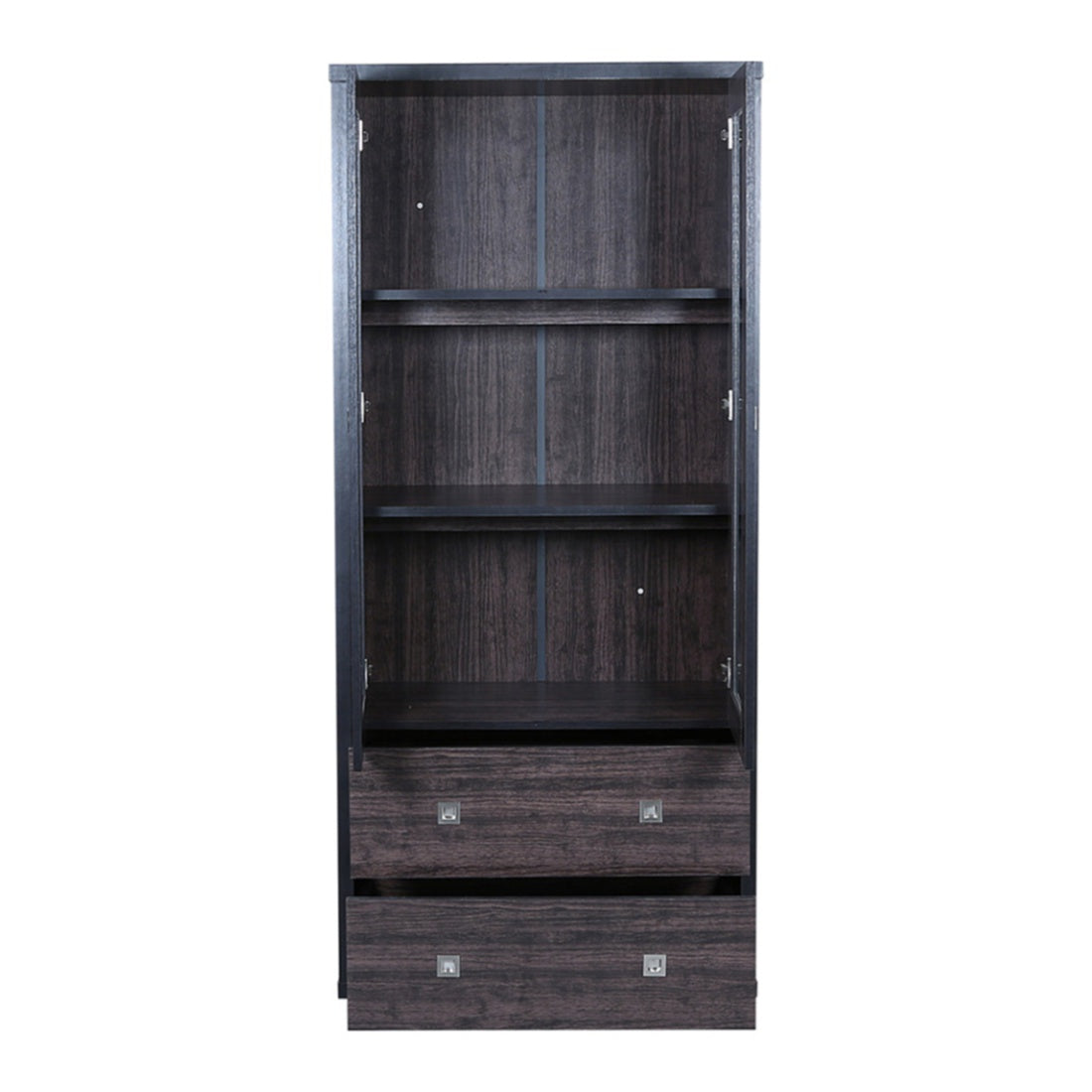 Evergreen Engineered Wood Book Shelf in Wenge Colour