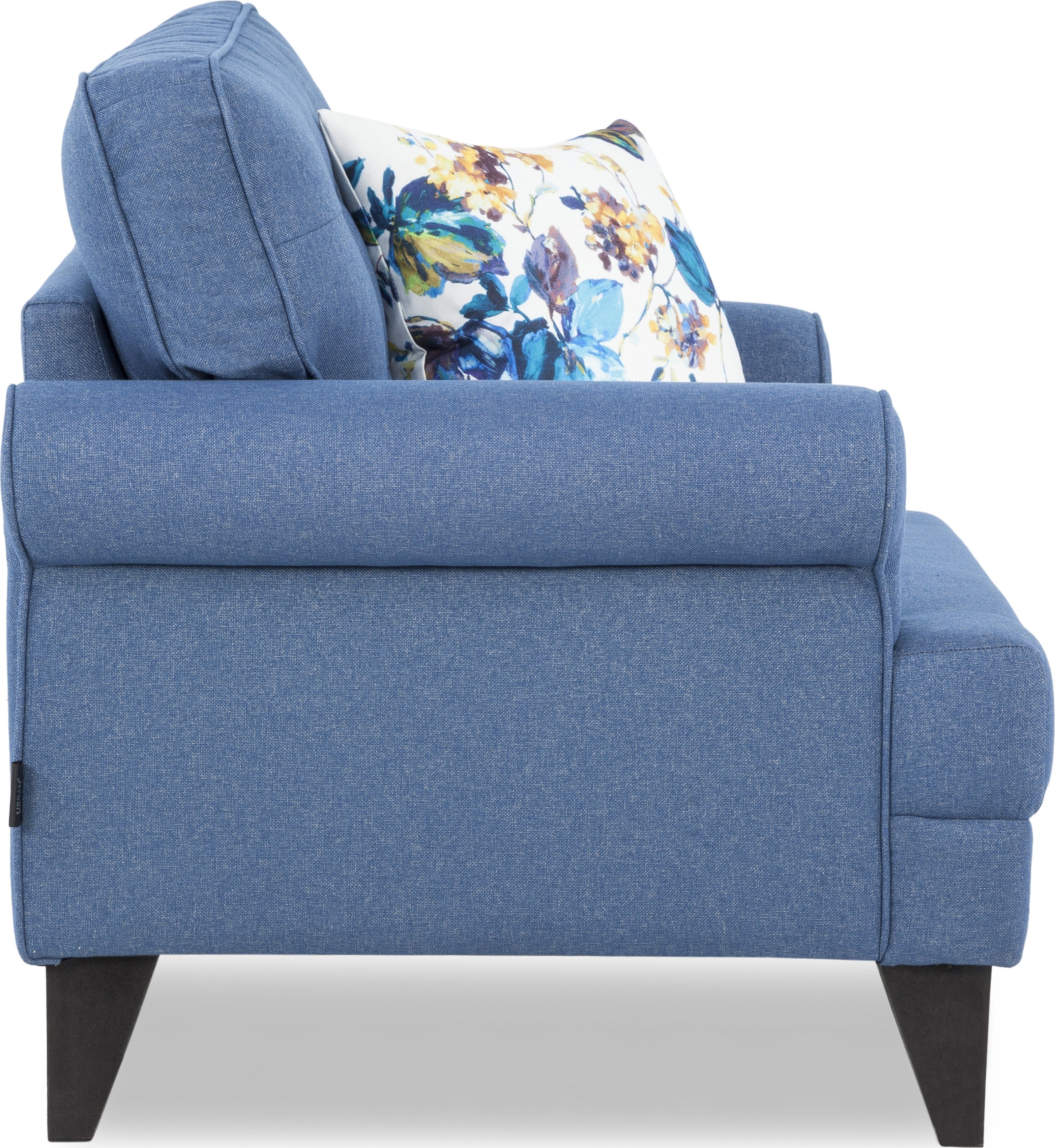 Paddington Fabric Single Seater Sofa in Blue Colour