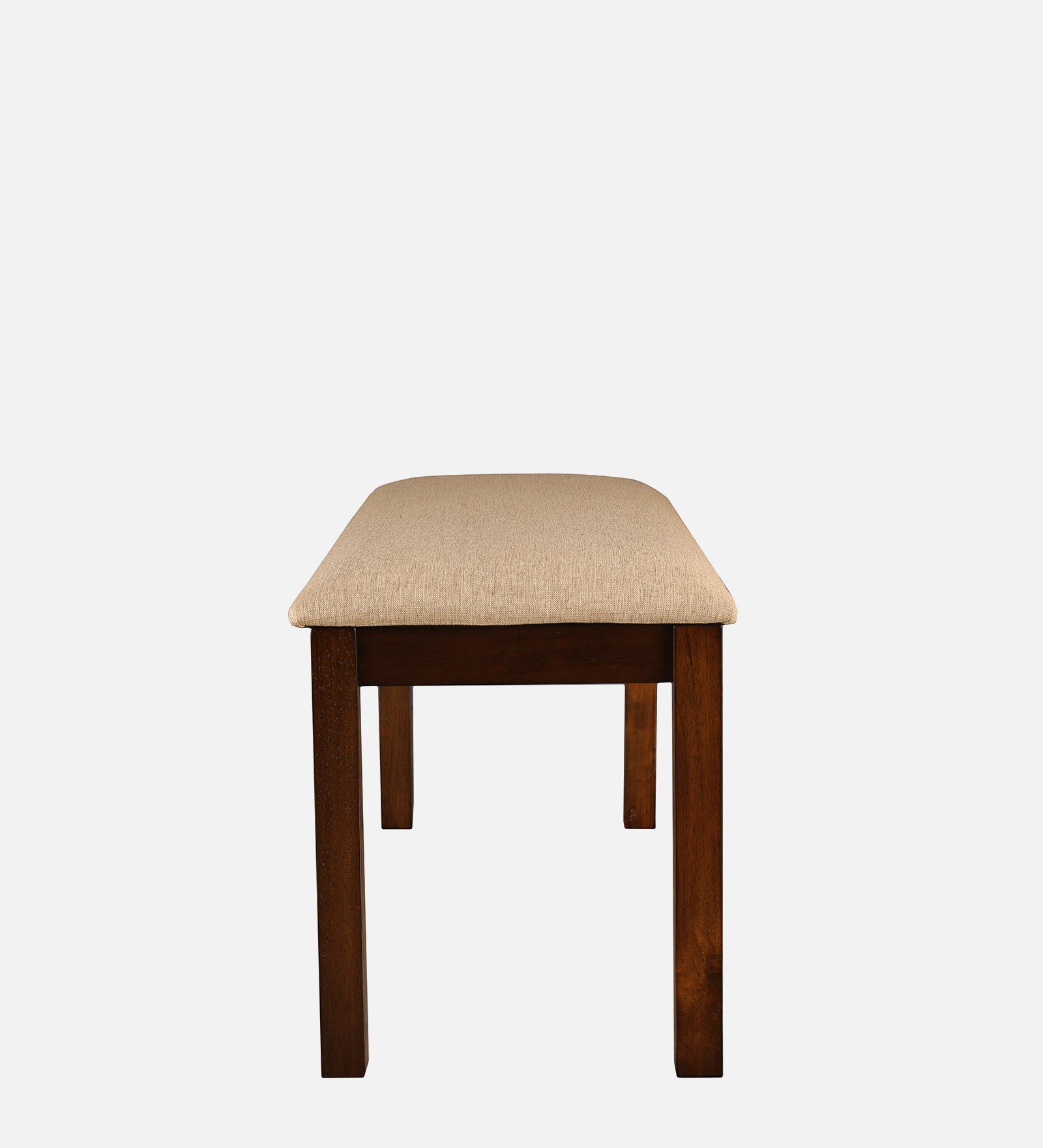 Shore Rubber Wood Six Seater Dining Set With Bench in Rio Brown Colour