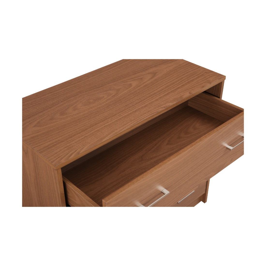 Atlas Engineered Wood Chest of Drawers in Walnut Colour