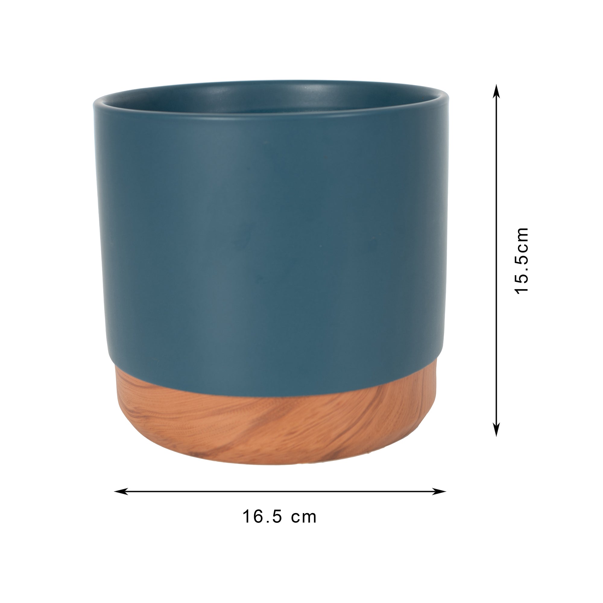 Alura Milan Ceramic Planter 16Cm in Blue Colour
