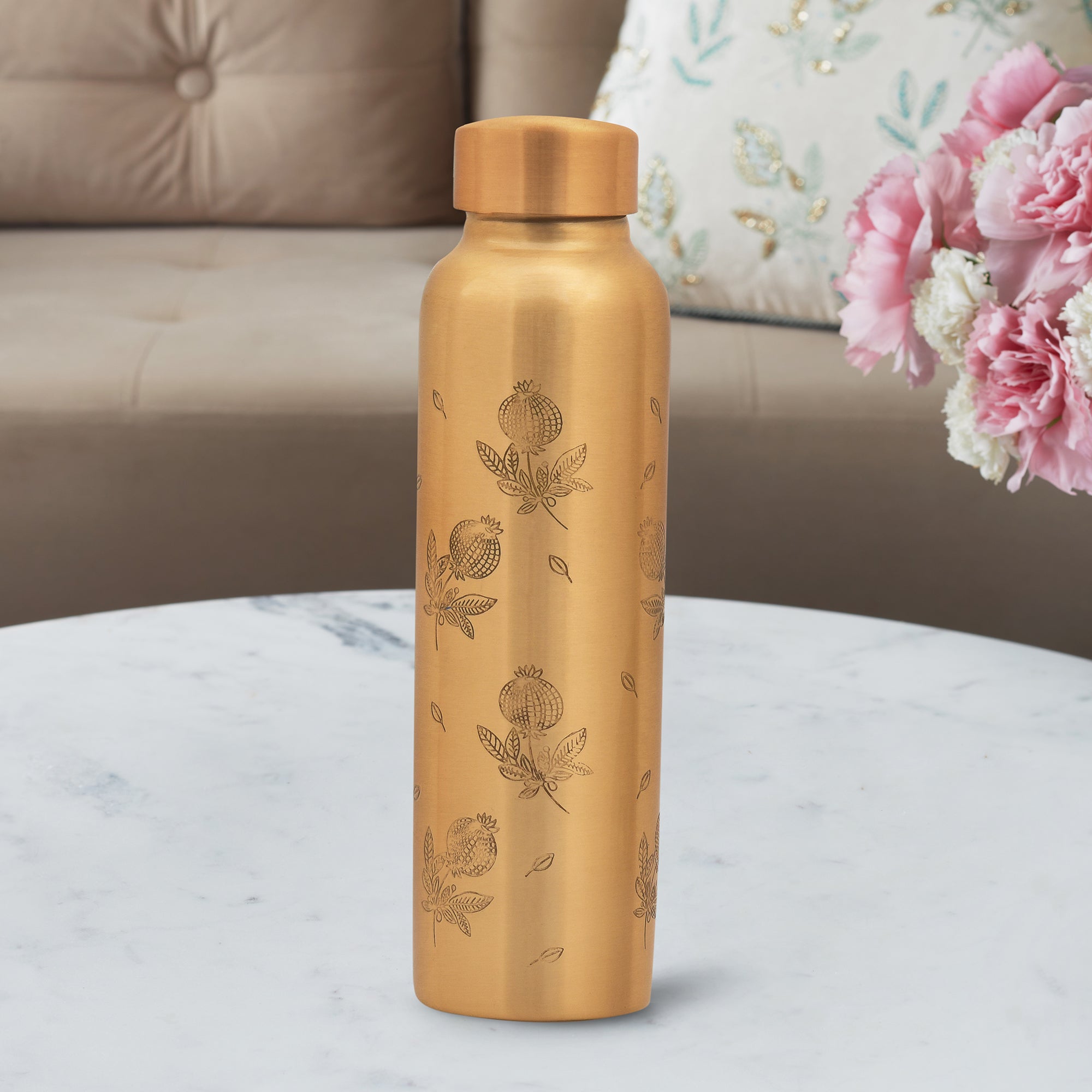 Anar Matte Copper Bottle 1000ml in Copper Colour