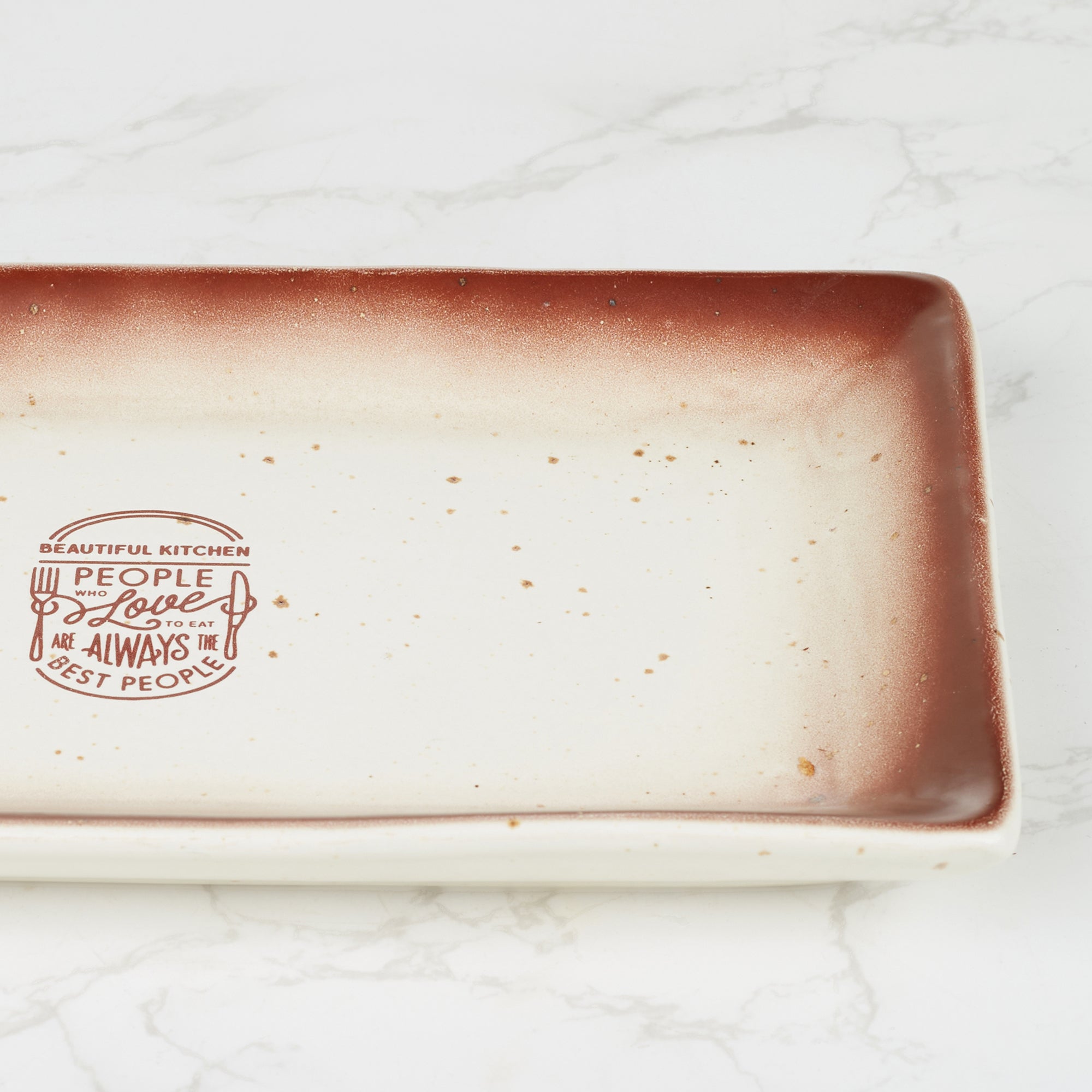 Beautiful Kitchen Studio Pottery Stoneware Serving Platter in Beige Colour