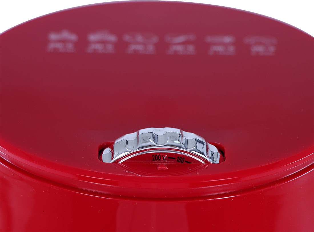 Crimson Edge Non-Stick Compact Air Fryer 1.8Ltr 1000W in Red Colour by Wonderchef