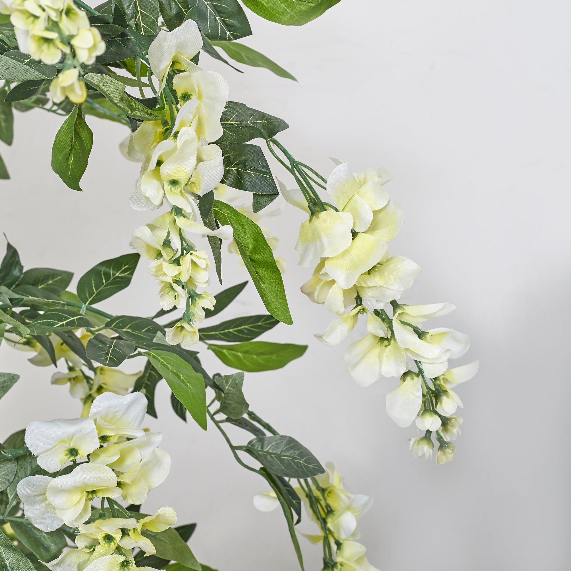 Ilana Artificial Wisteria Potted Tree 120Cm in White Colour