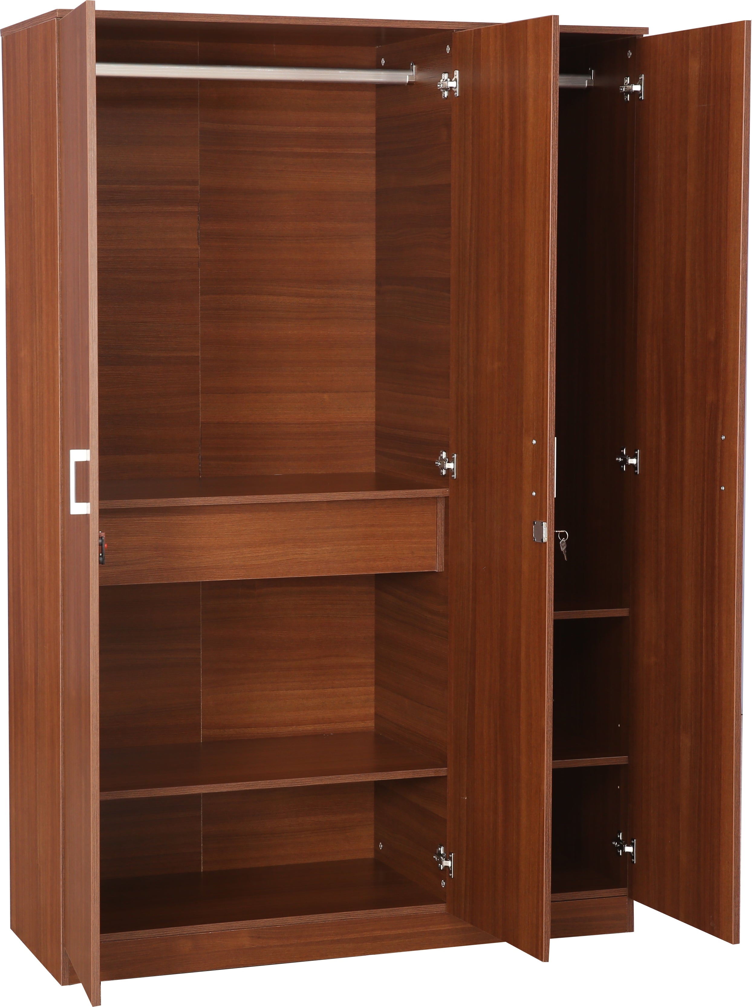 Premier 3 door wardrobe in Walnut Colour