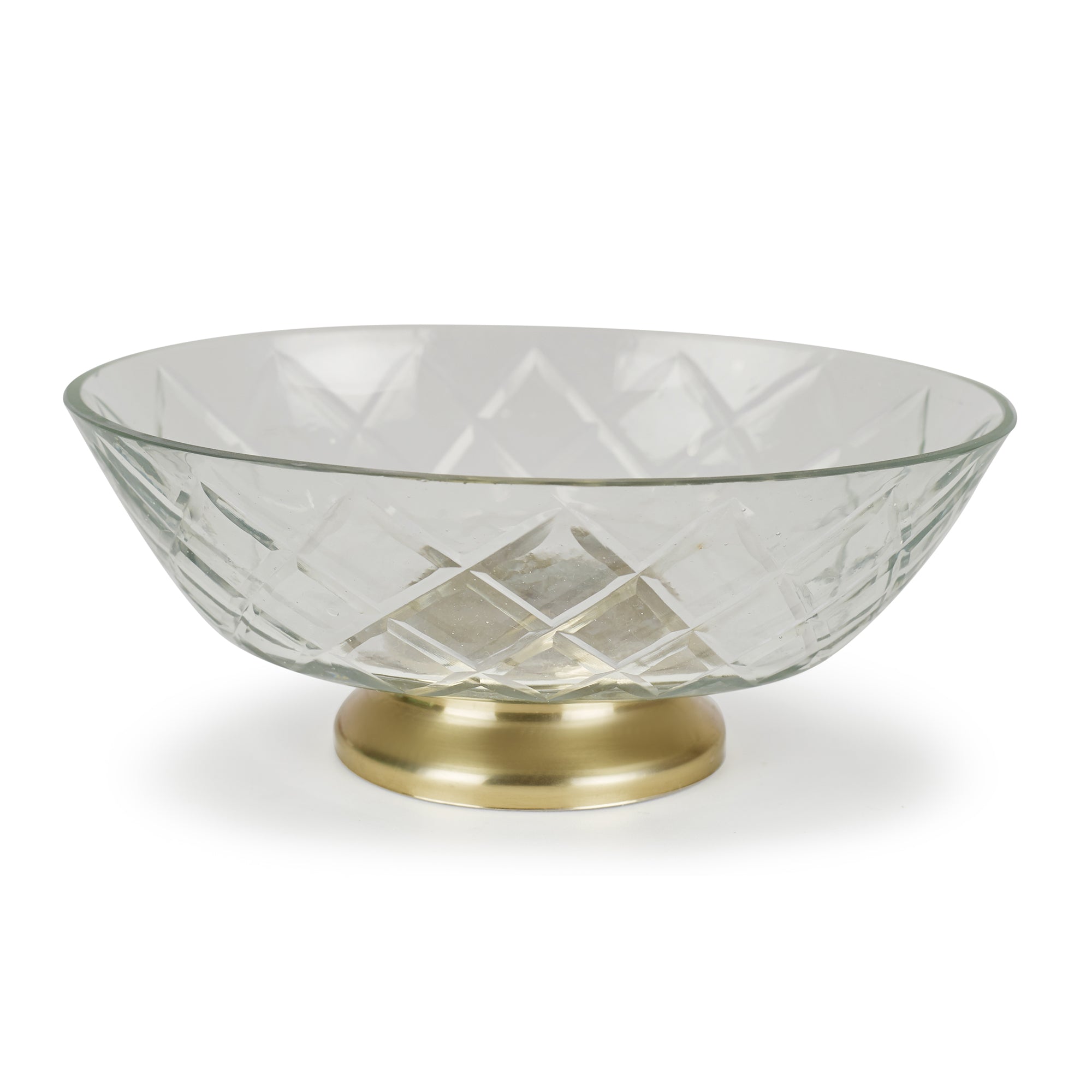 Nora Glass Cut Work Soap Dish in Transparent Colour