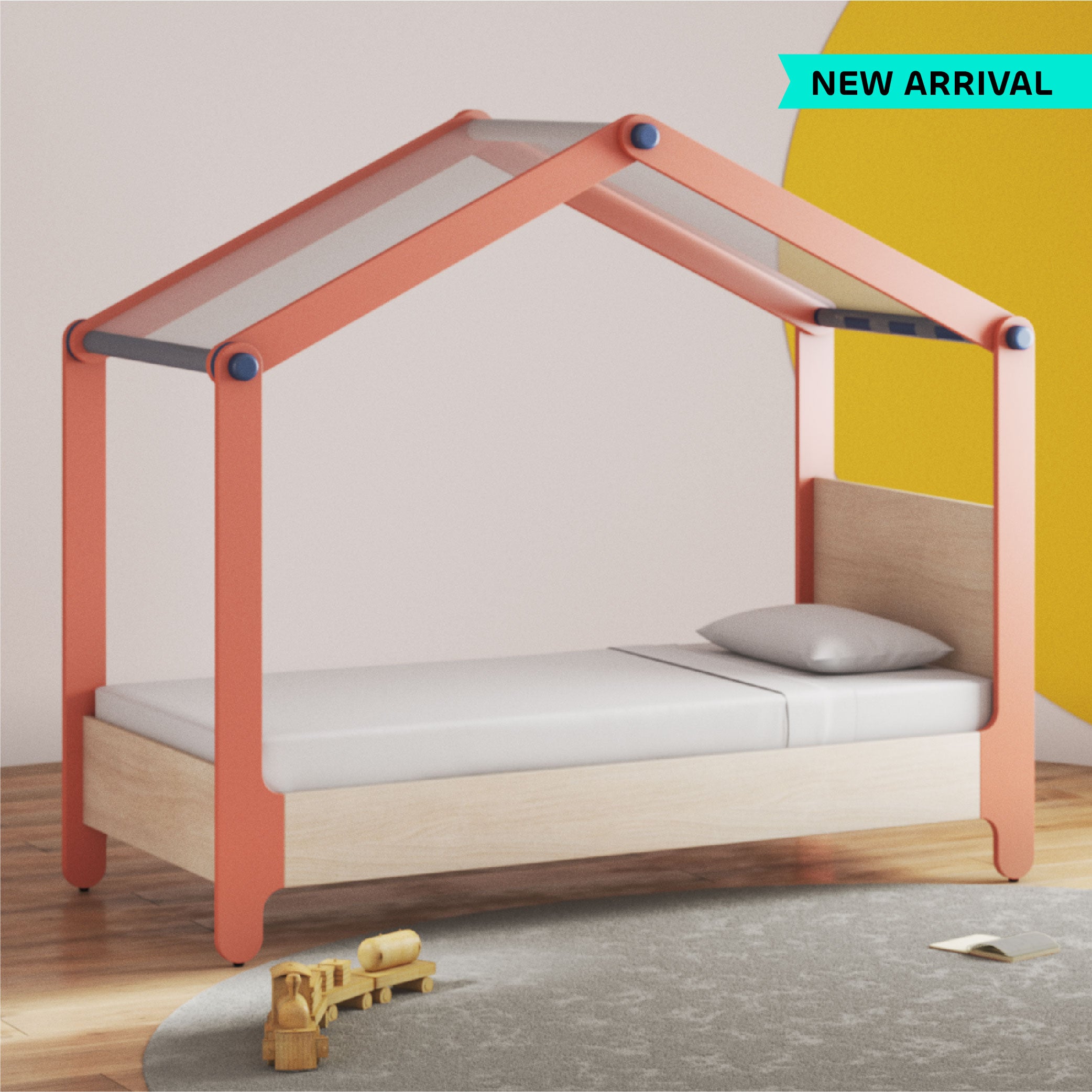 Dreamliner Tent Bed in Coral Paradise Colour