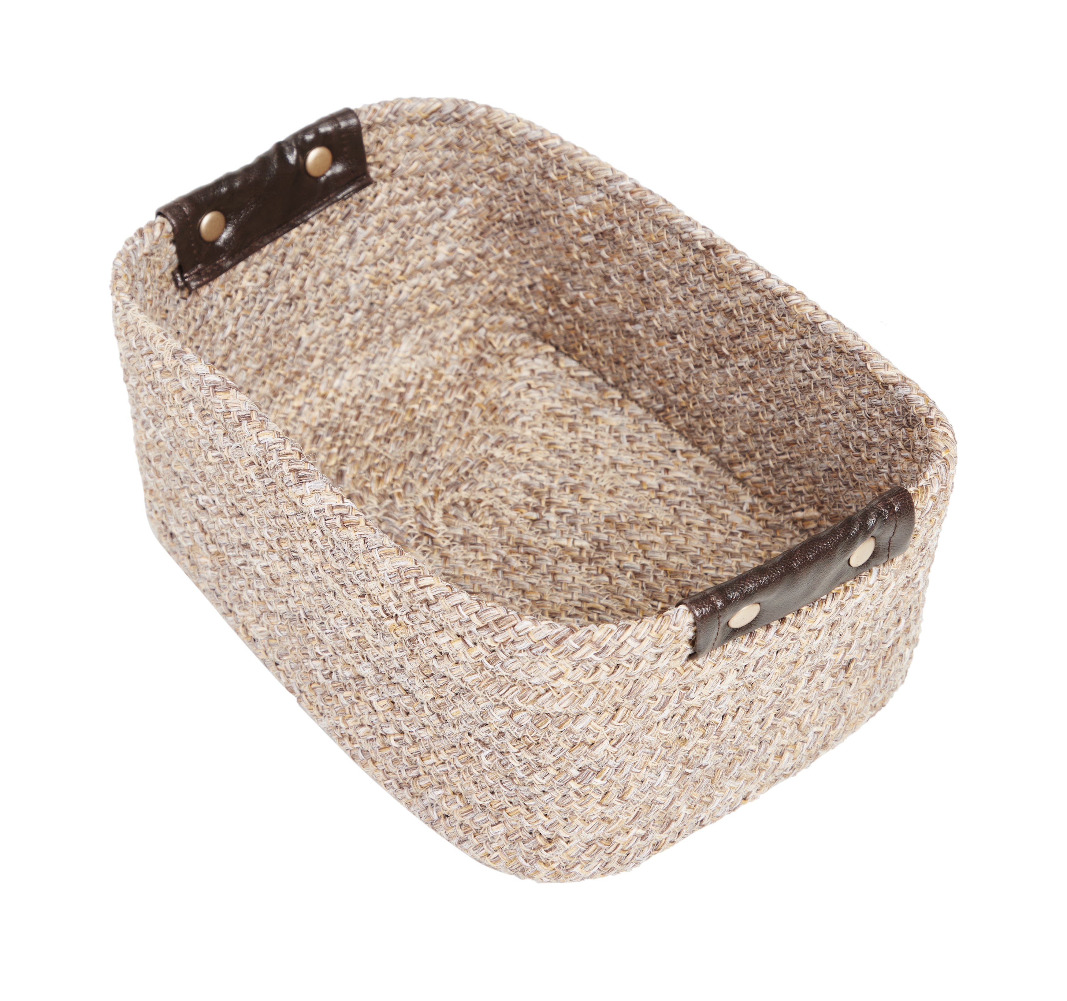Kenso Polypropylene Organizer Basket Small in Beige Colour by Living Essence