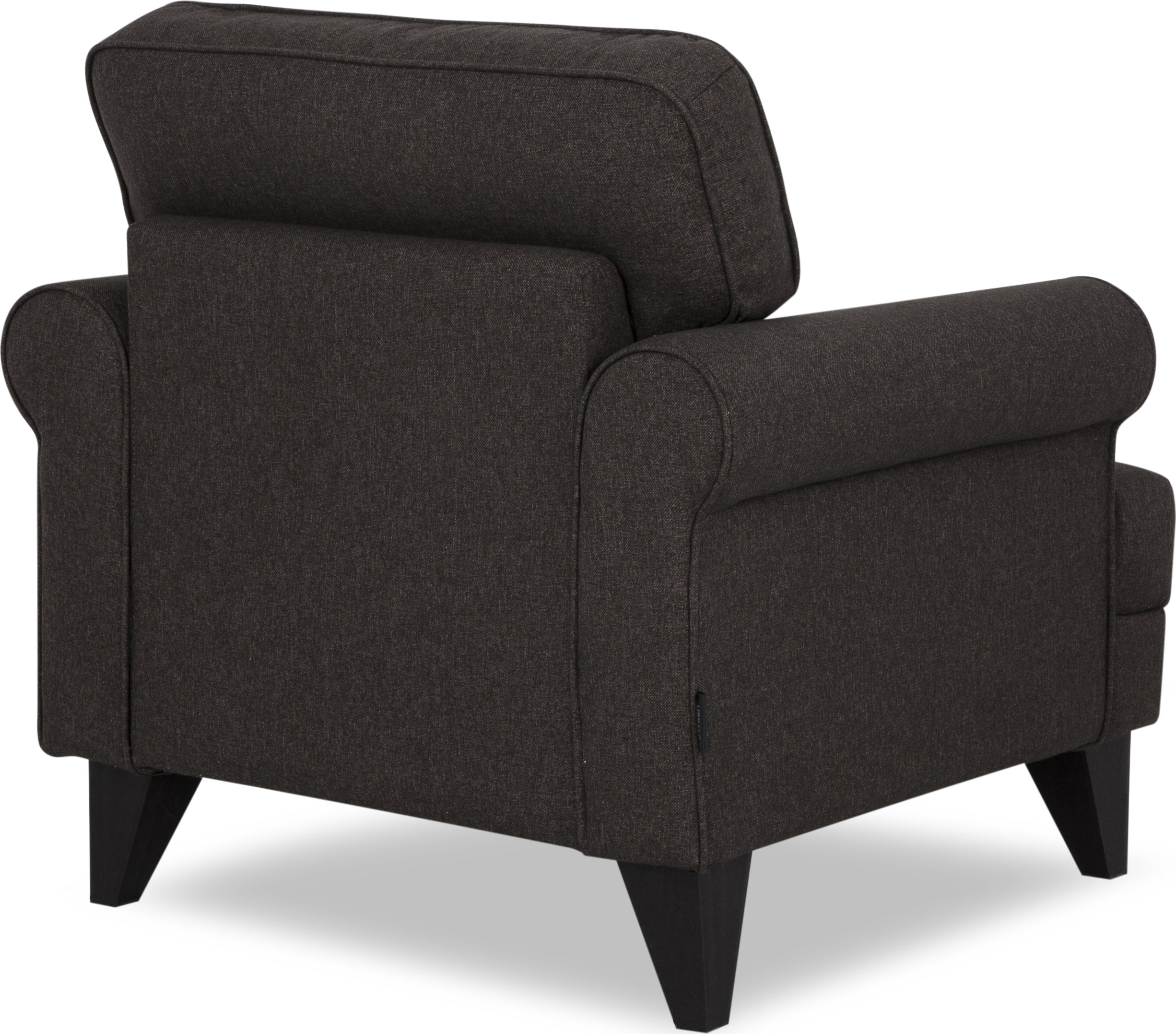 Paddington Fabric Single Seater Sofa in Brown Colour