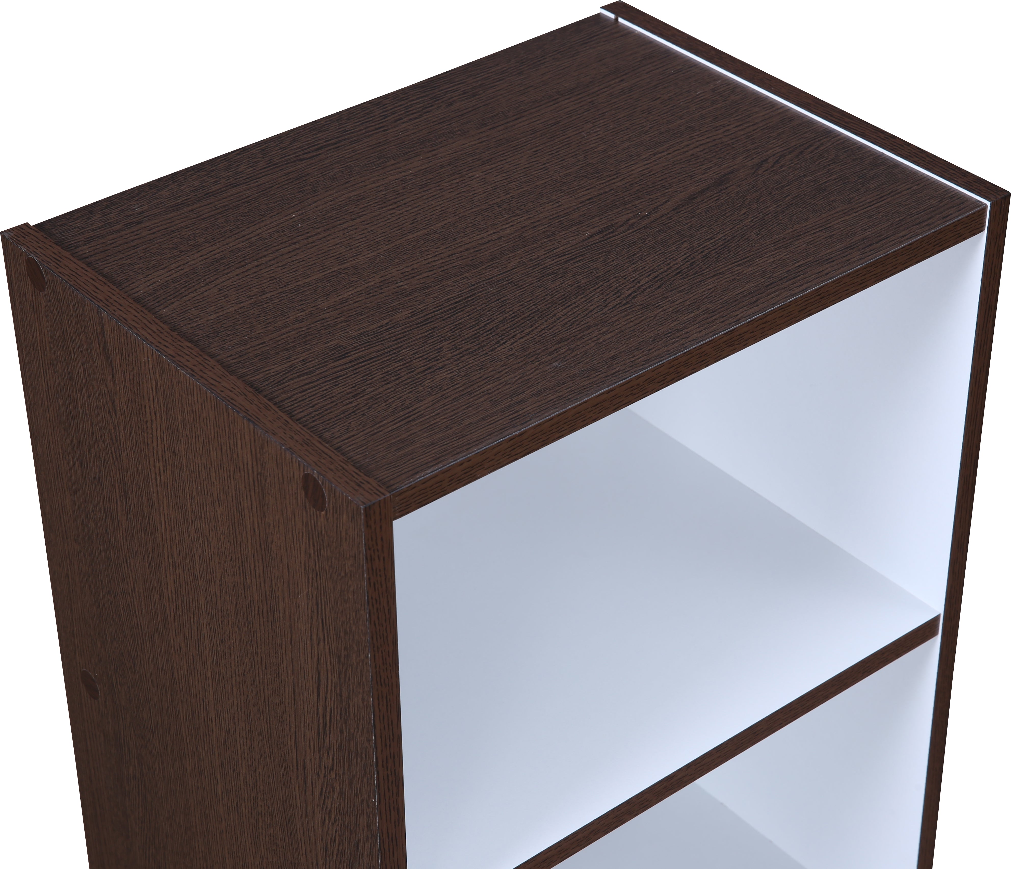 Mezzola Engineered Wood 3 Tier Bookshelf Small in Wenge Colour