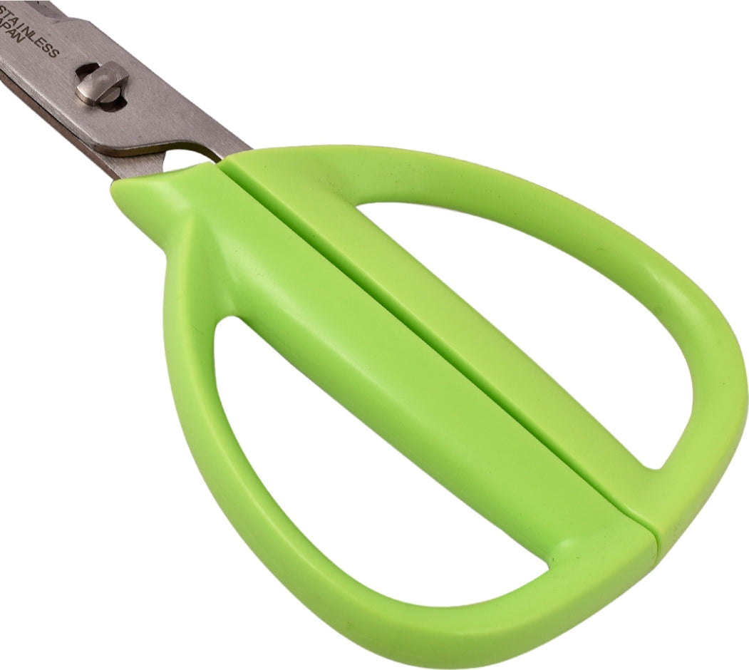 Curve Stainless steel Kitchen Scissor in Green Colour