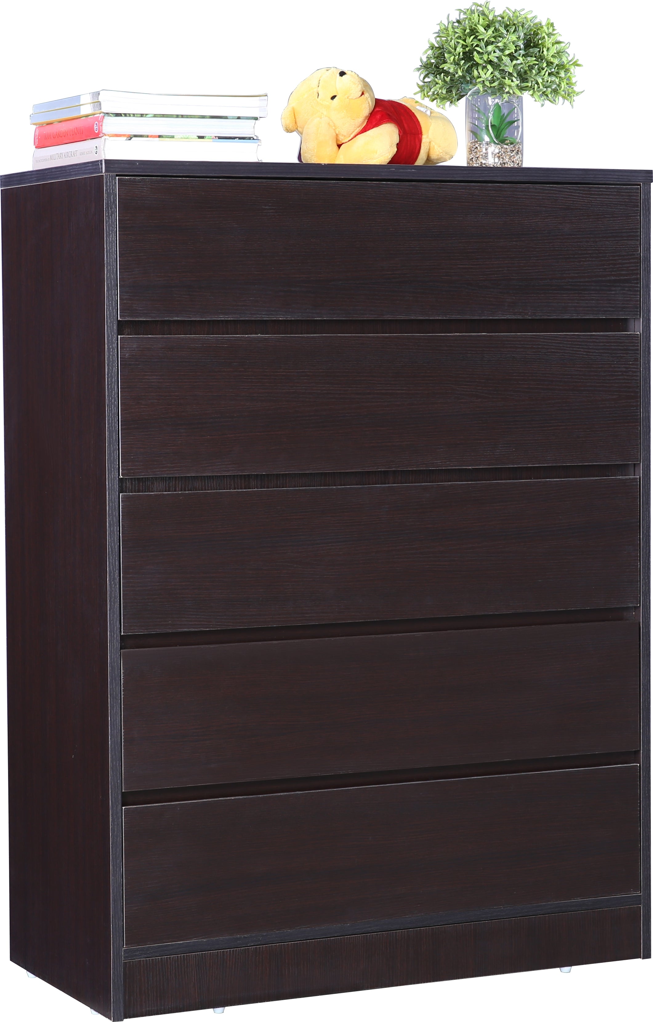Basic Chest of 5 Drawer in Wenge Colour