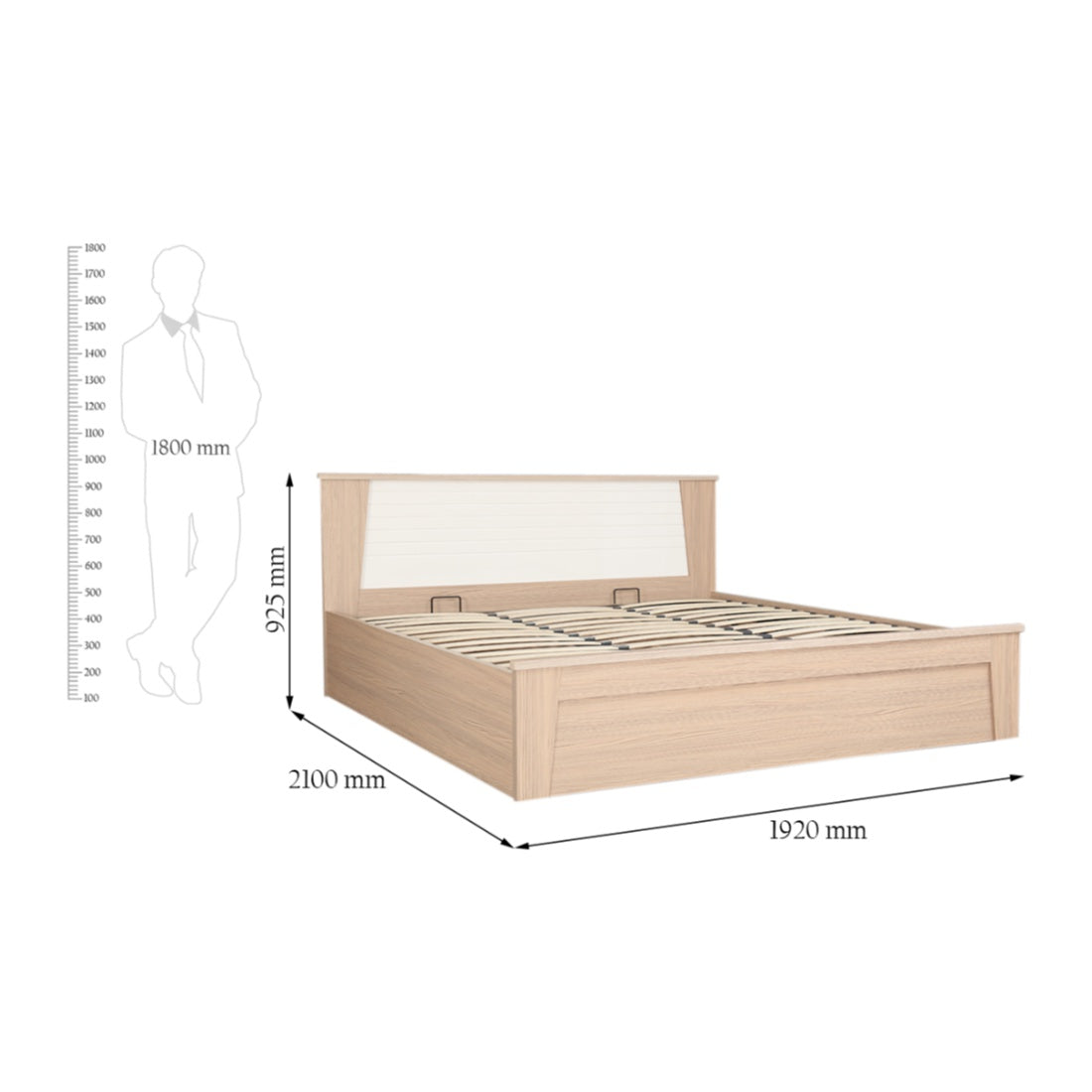 Ambra New King Bed With Hydraulic Storage