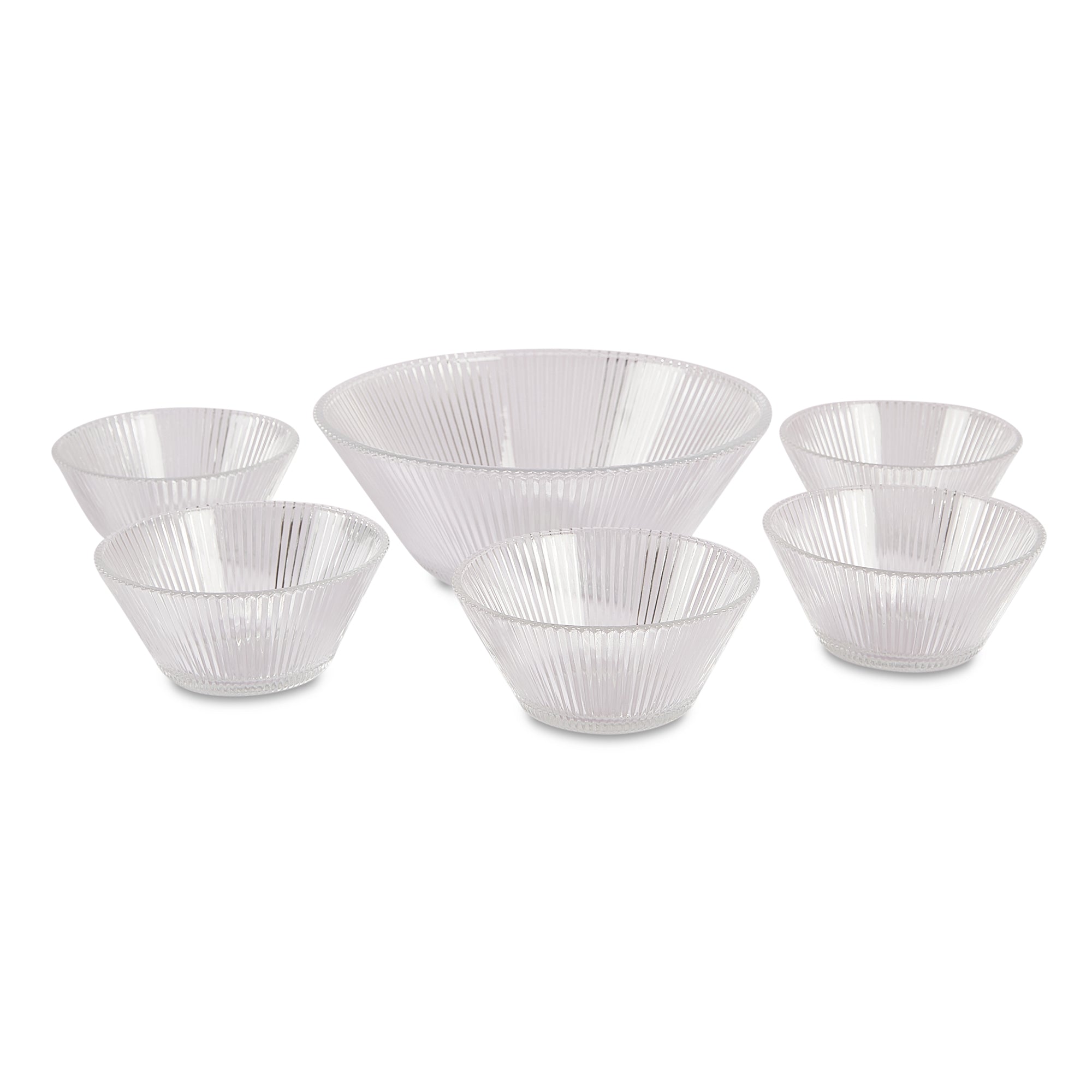 Sapphire  Pudding Bowl Set of 7 in Transparent Colour