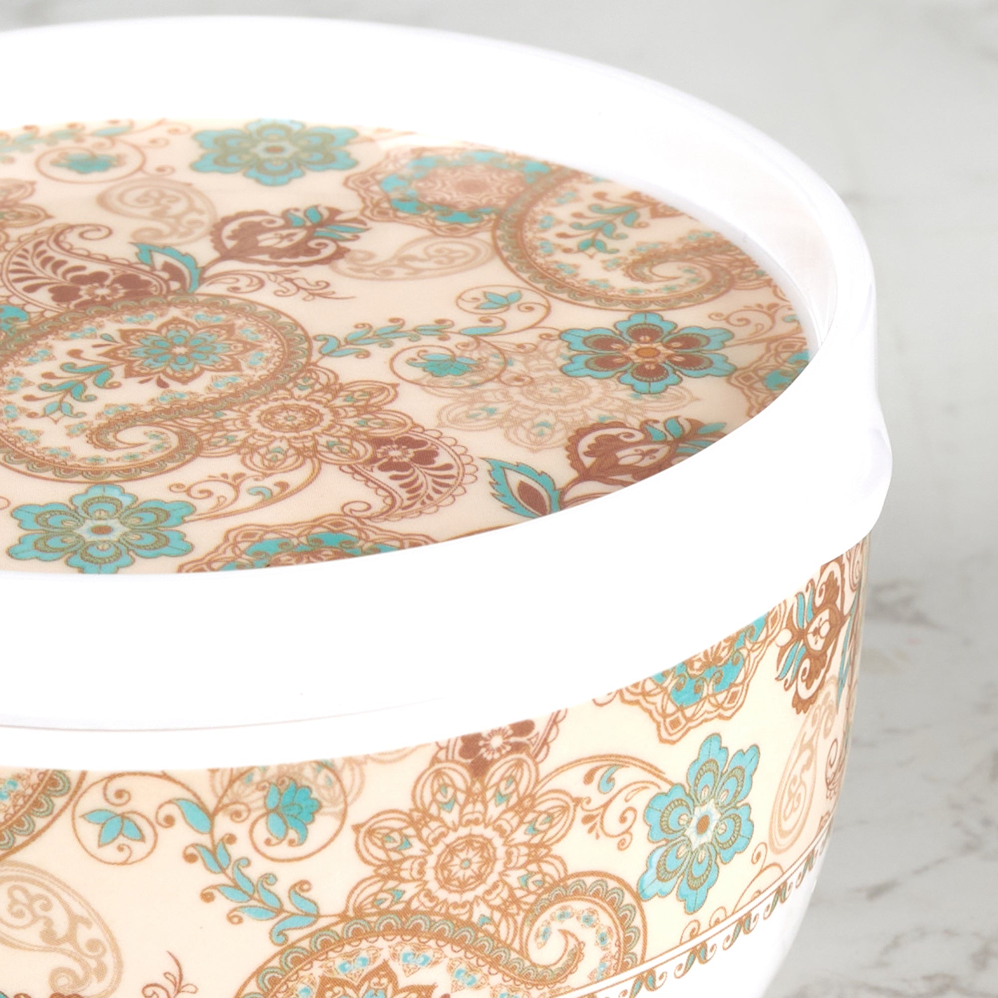 Badami Melamine AirTight Jar Set Of 2 in Multi Colour