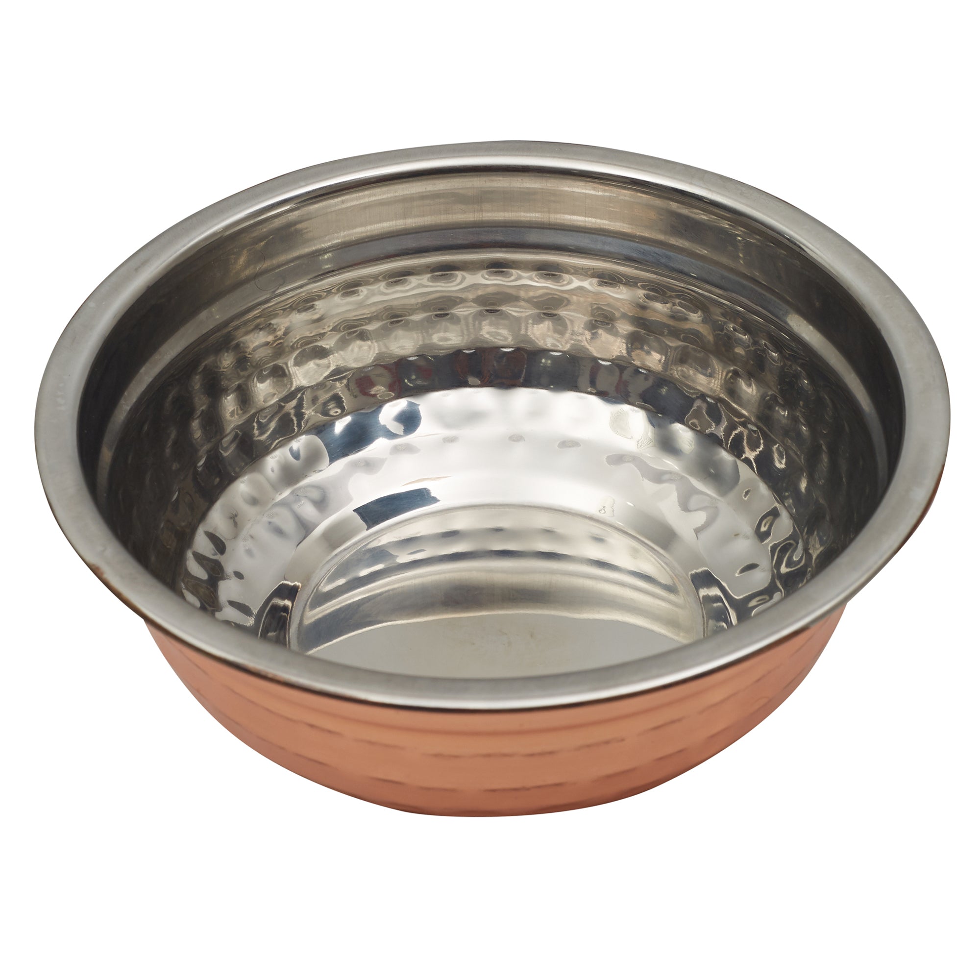 Sapphire Steel with Copper Finish Serving Bowl Set of 2 in Copper Colour