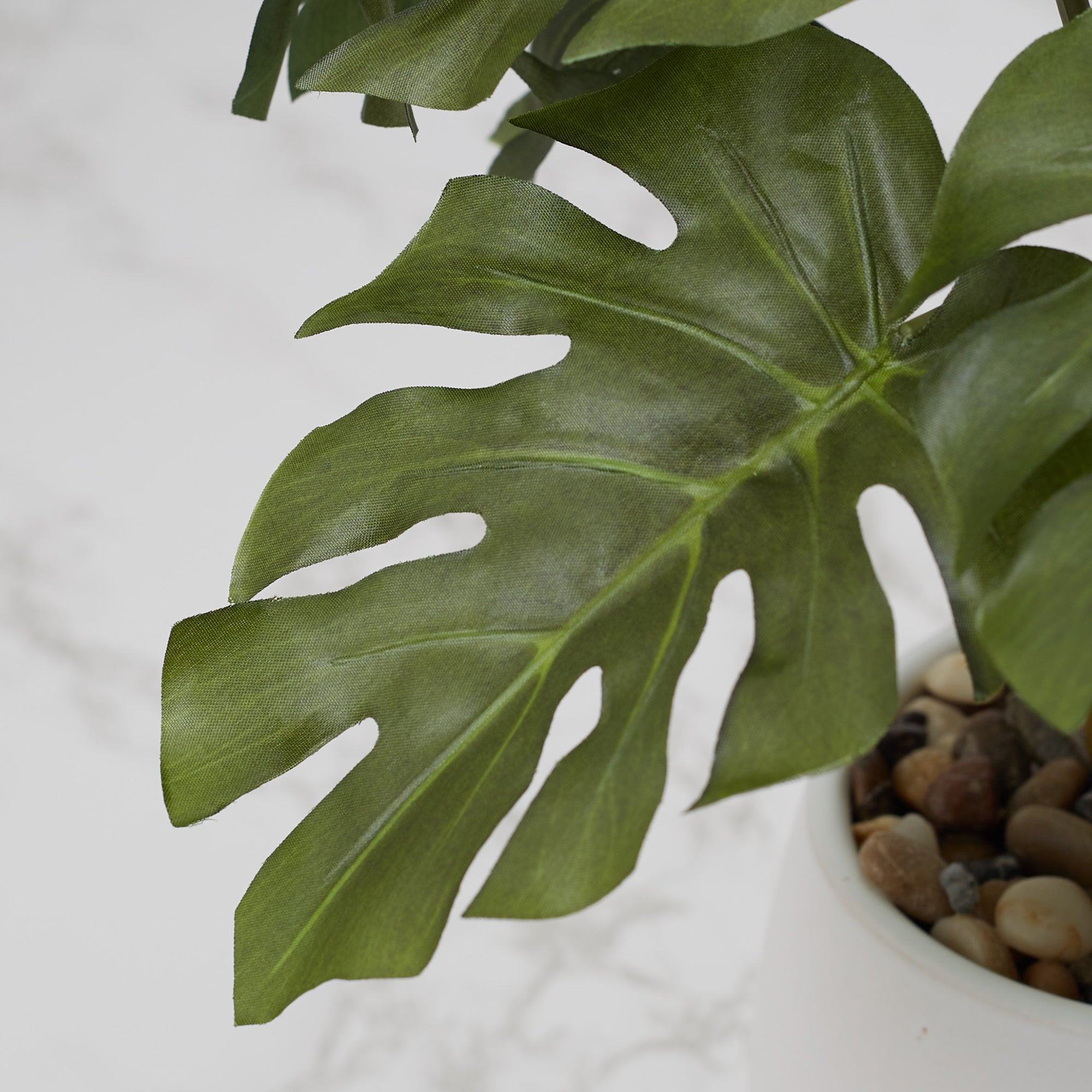 Ilana  Faux Philodendron Ceramic Potted Plant 37 Cm in Green Colour