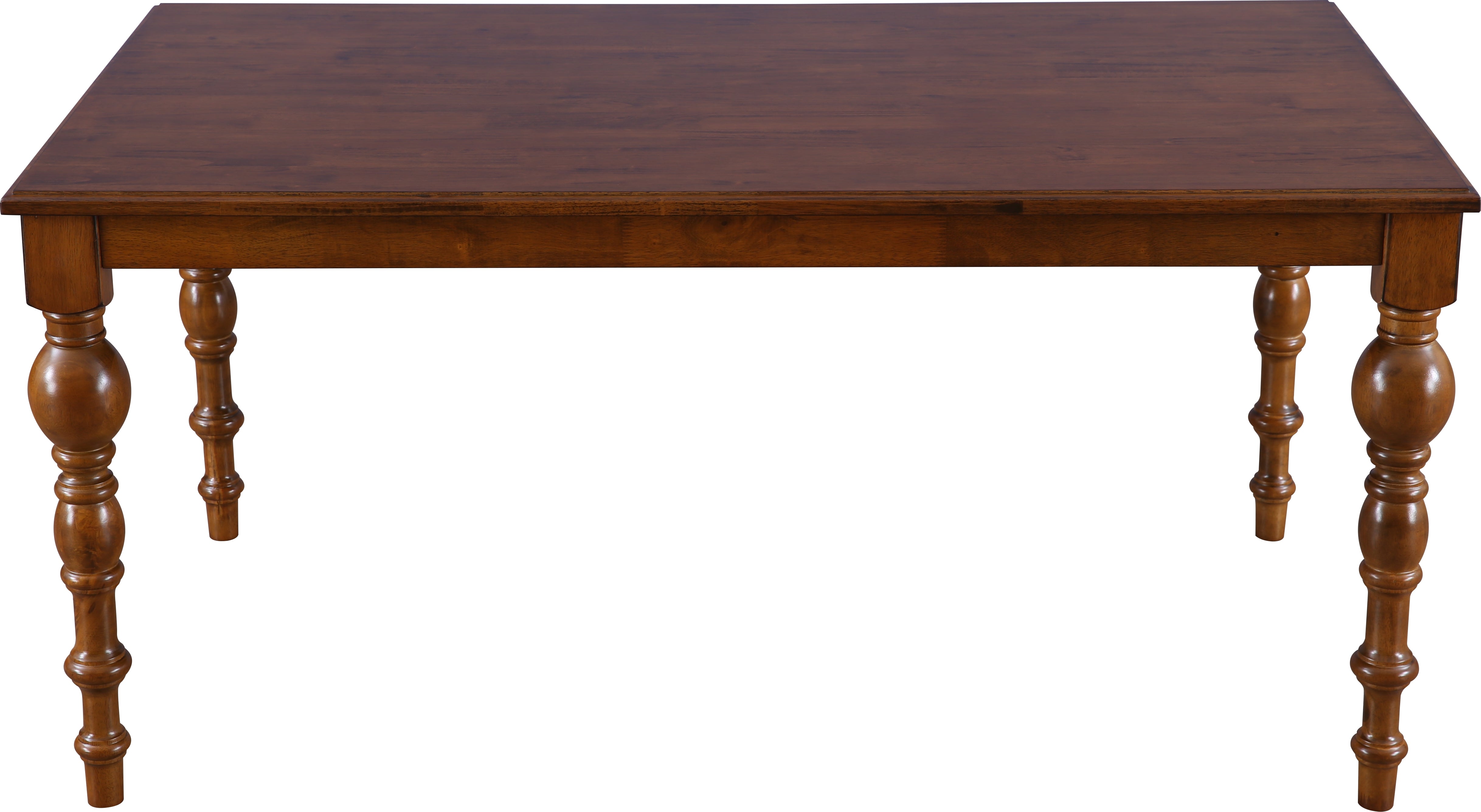 Tobago Solidwood 6 Seater Dining Table in Antique Walnut Colour