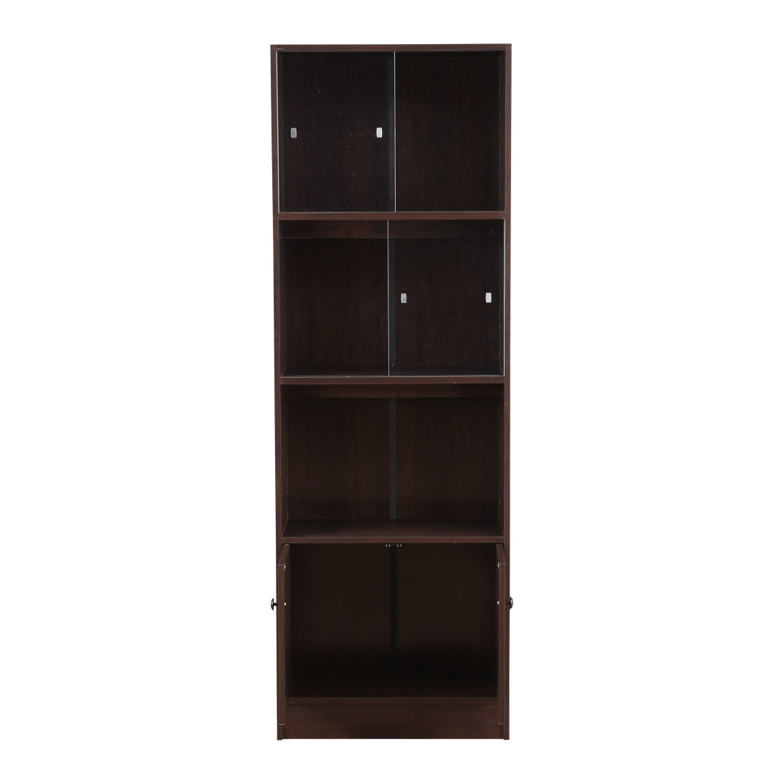 Crony Engineered Wood Medium Book Shelf in Wenge Colour