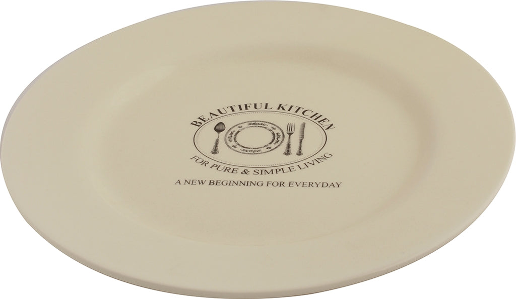 Beautiful Kitchen Ceramic Dinner Plate 11 Inch in White Colour
