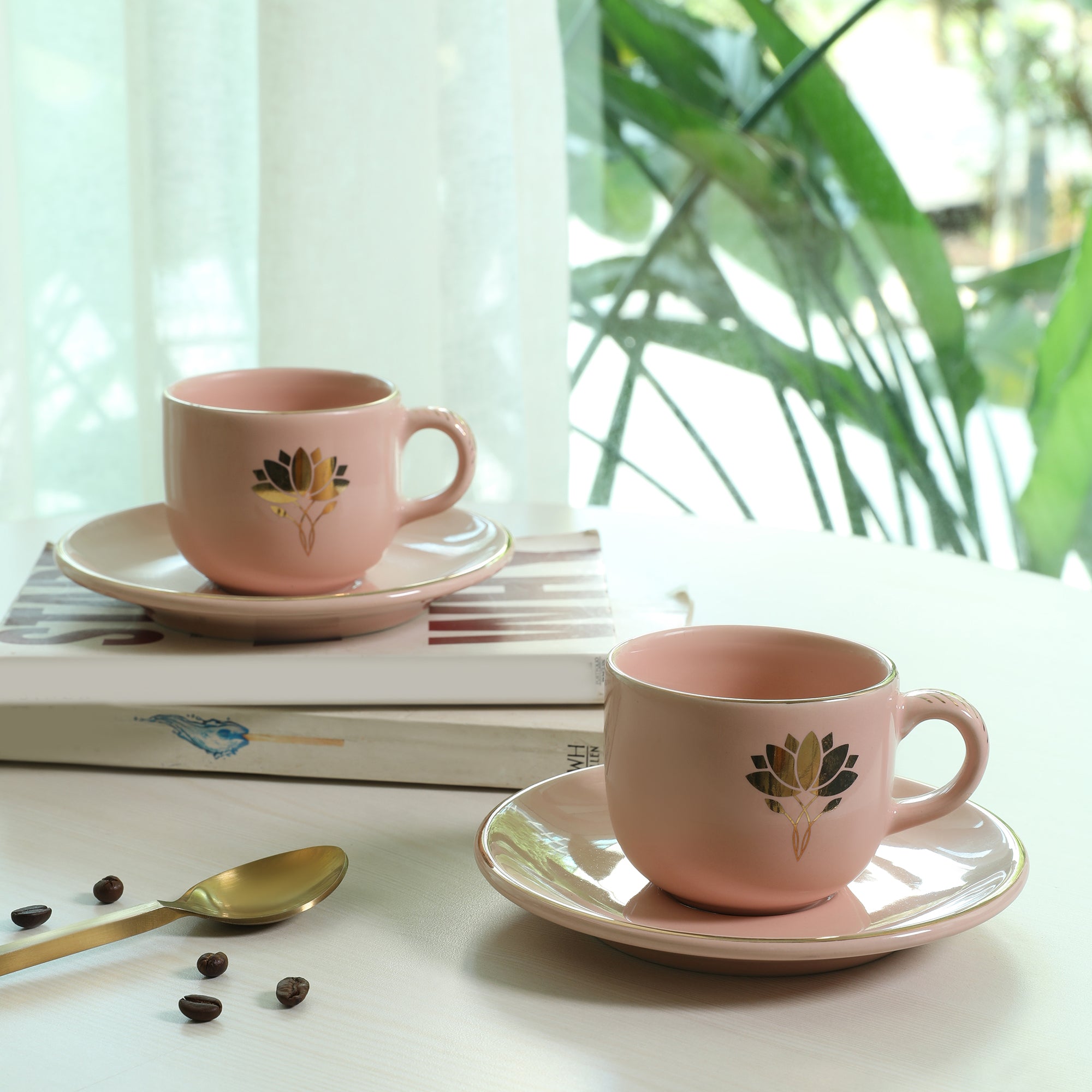 Living Essence Vanya Cup & Saucer 14.5Cm Set of 2Pcs