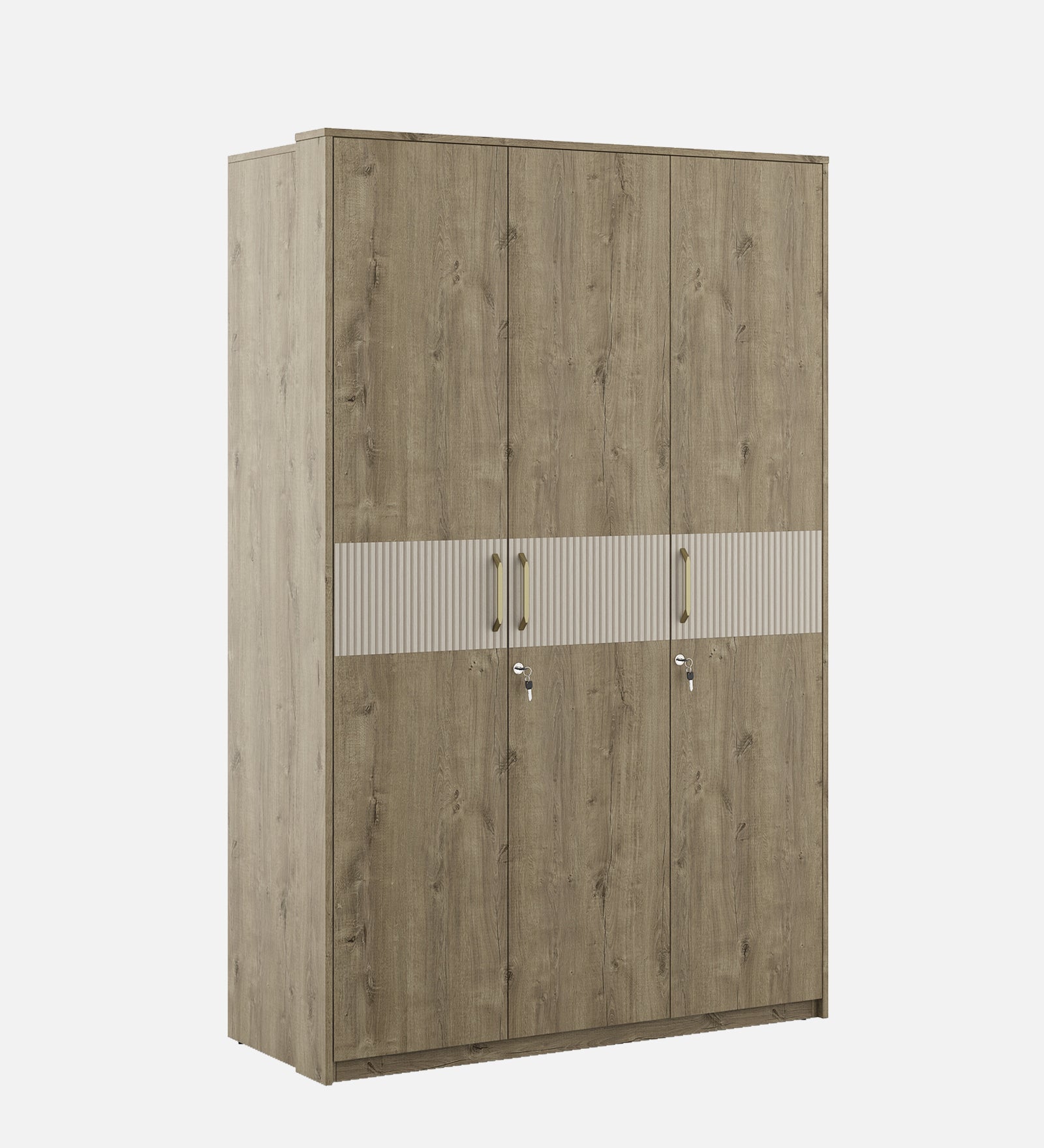 Gloria 3 Door Wardrobe in Sebastain Oak
