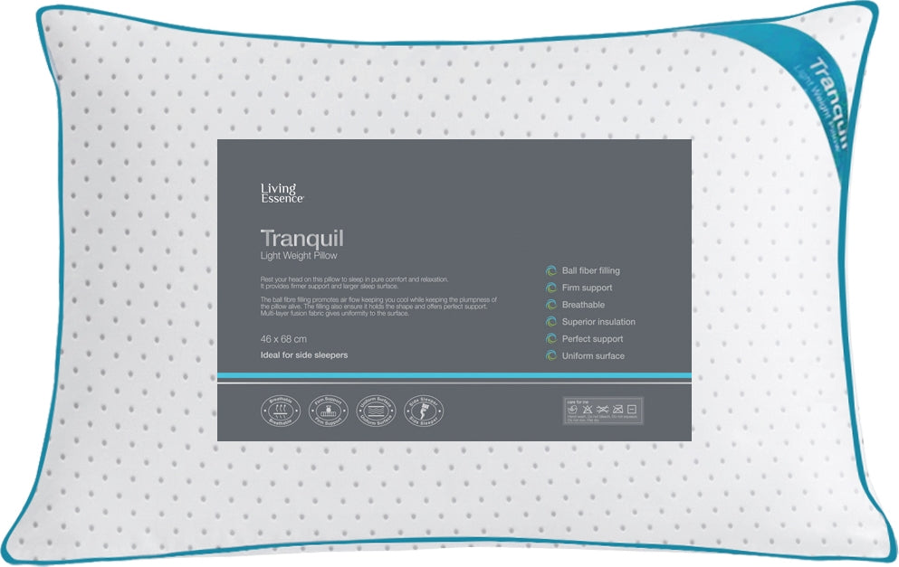 Serenity Tranquil Pillow 46X68 Cm in White Colour by Living Essence
