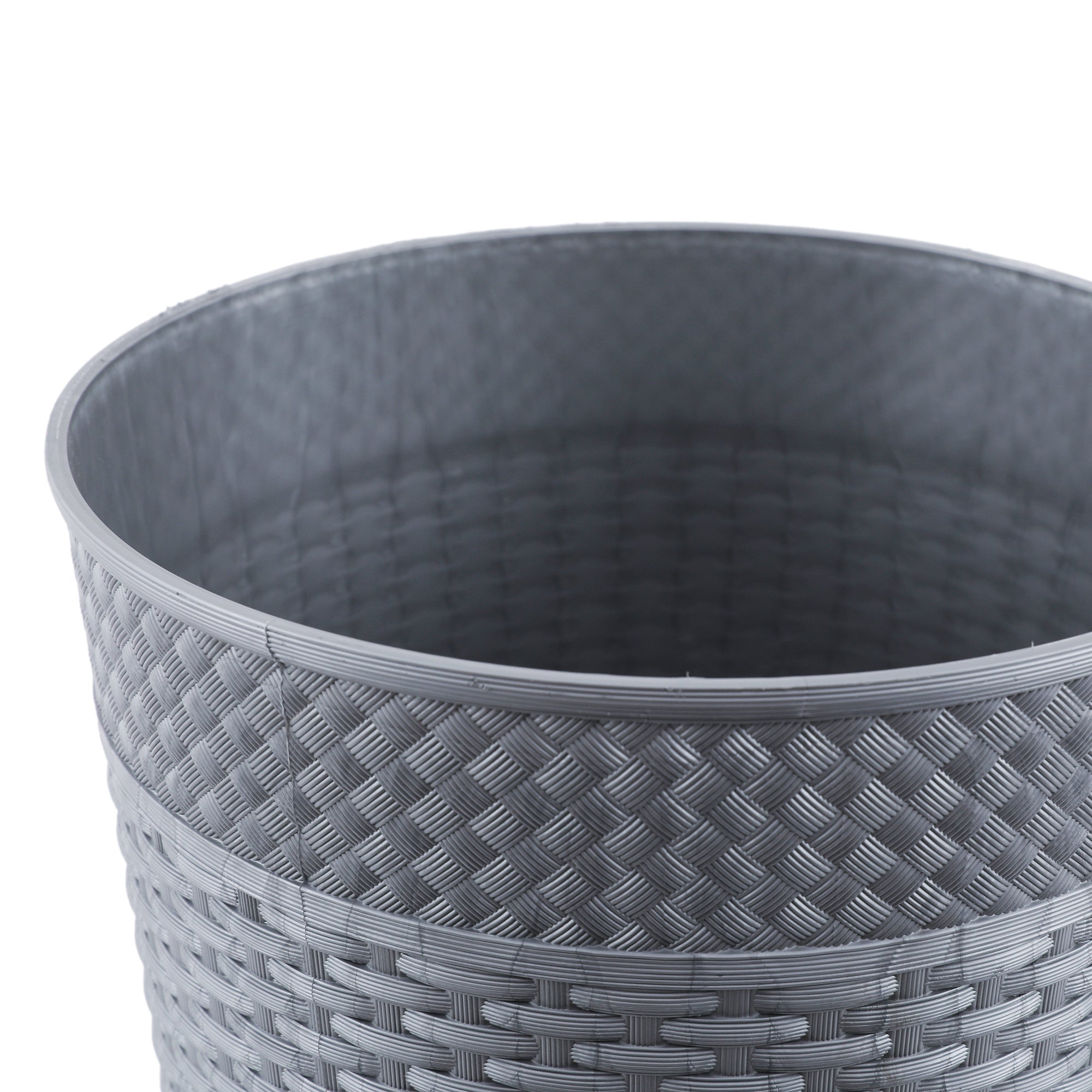 Eden Plastic Dust Bin 10 Ltr in Grey Colour